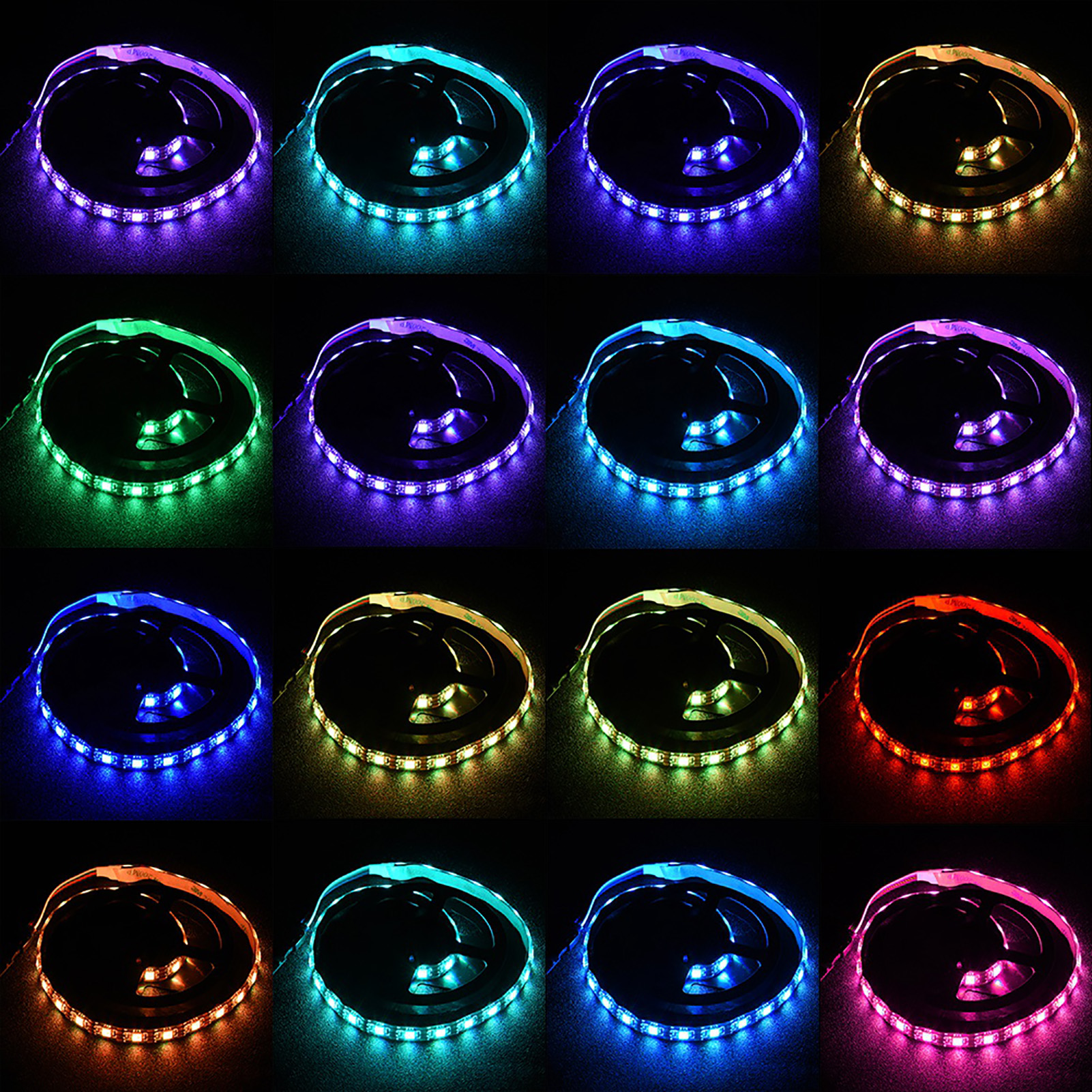 120° Wasserdichter 1,09 M Usb Rgb Led-streifen Mit 24-tasten-fernbedienung