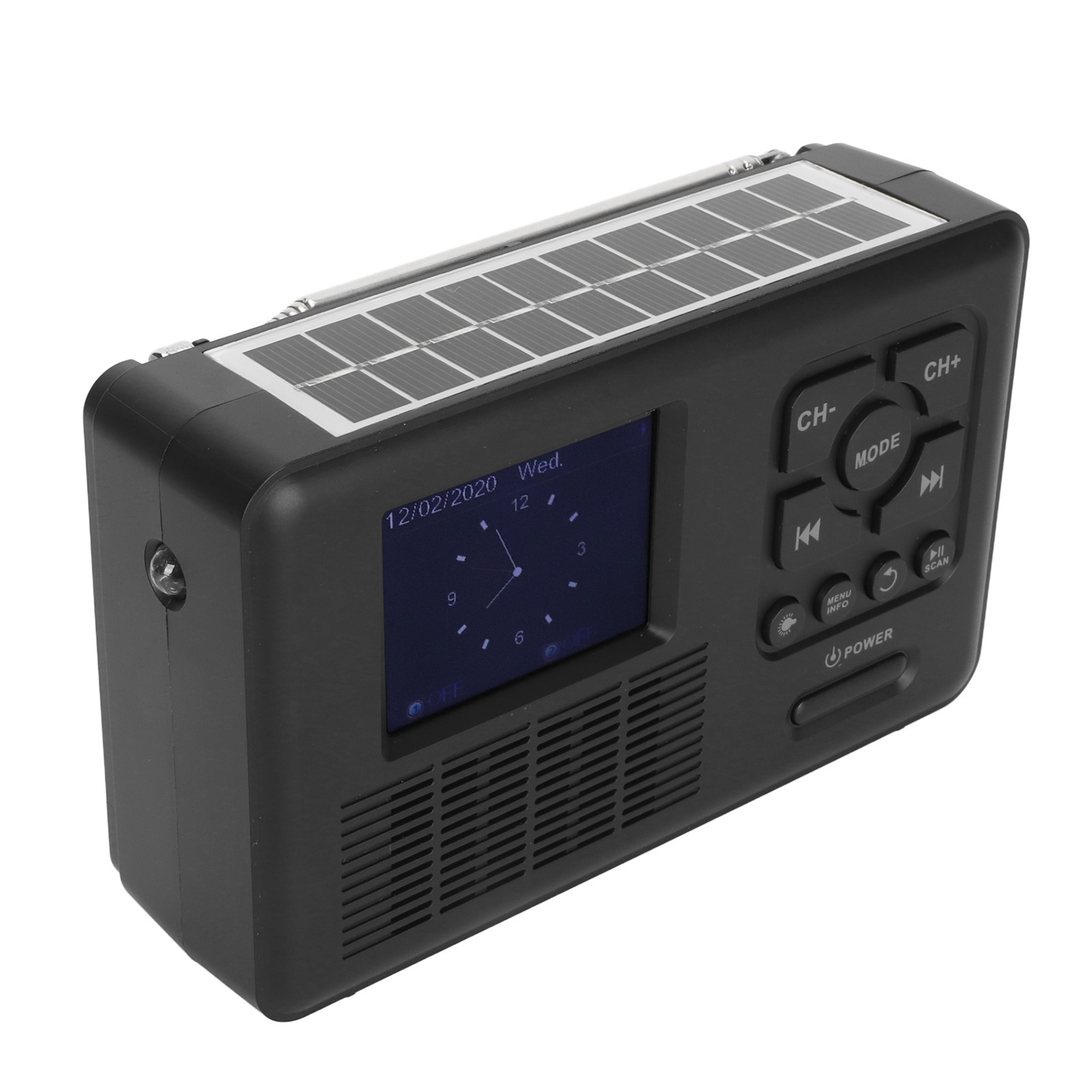 Solarbetriebenes Kurbelradio Mit Dab/fm-digitalradio, Bluetooth 5.0, 4 Leistungsmodi, Notfallradio Mit Taschenlampe, Speicherkartenleser Und Mp3-player.