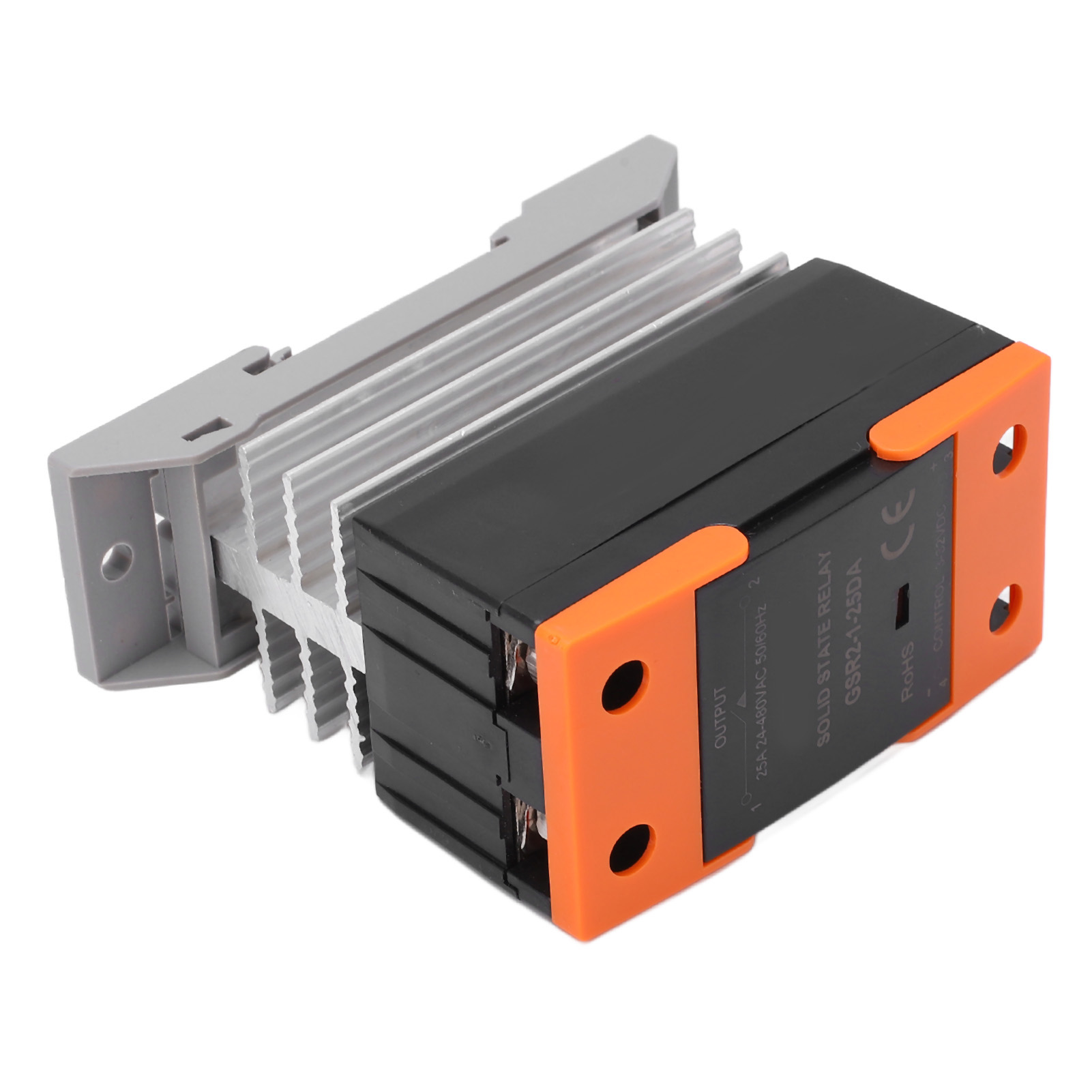 Halbleiterrelais (ssr) Mit Kühlkörper, Dc-eingang 3-32 V Und Ac-ausgang 24-480 V, Für Den Hausgebrauch.
