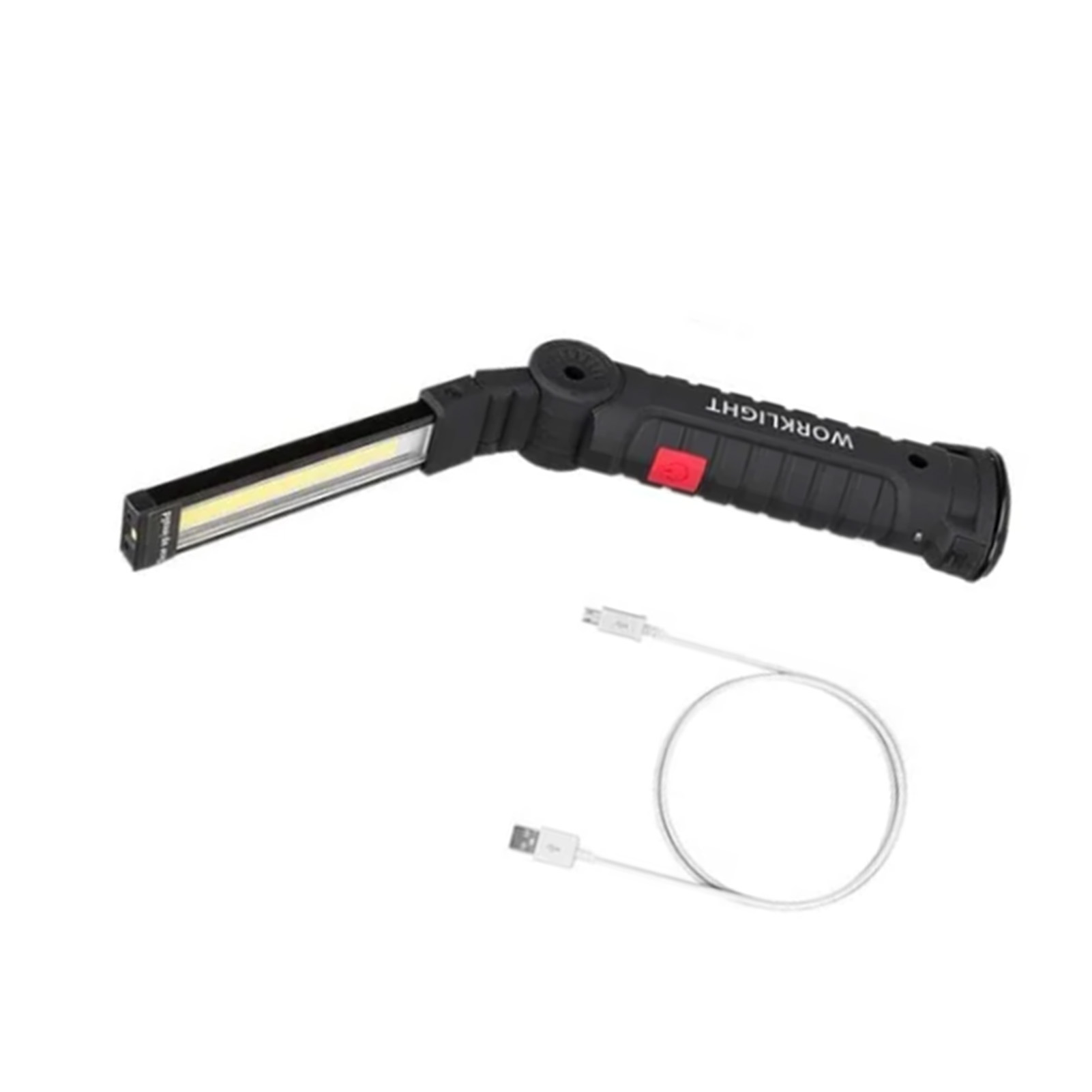 Wiederaufladbare, Faltbare, Drehbare Led-arbeitsleuchte Mit Magnetverschluss Und Usb-kabel Für Kfz-reparaturen