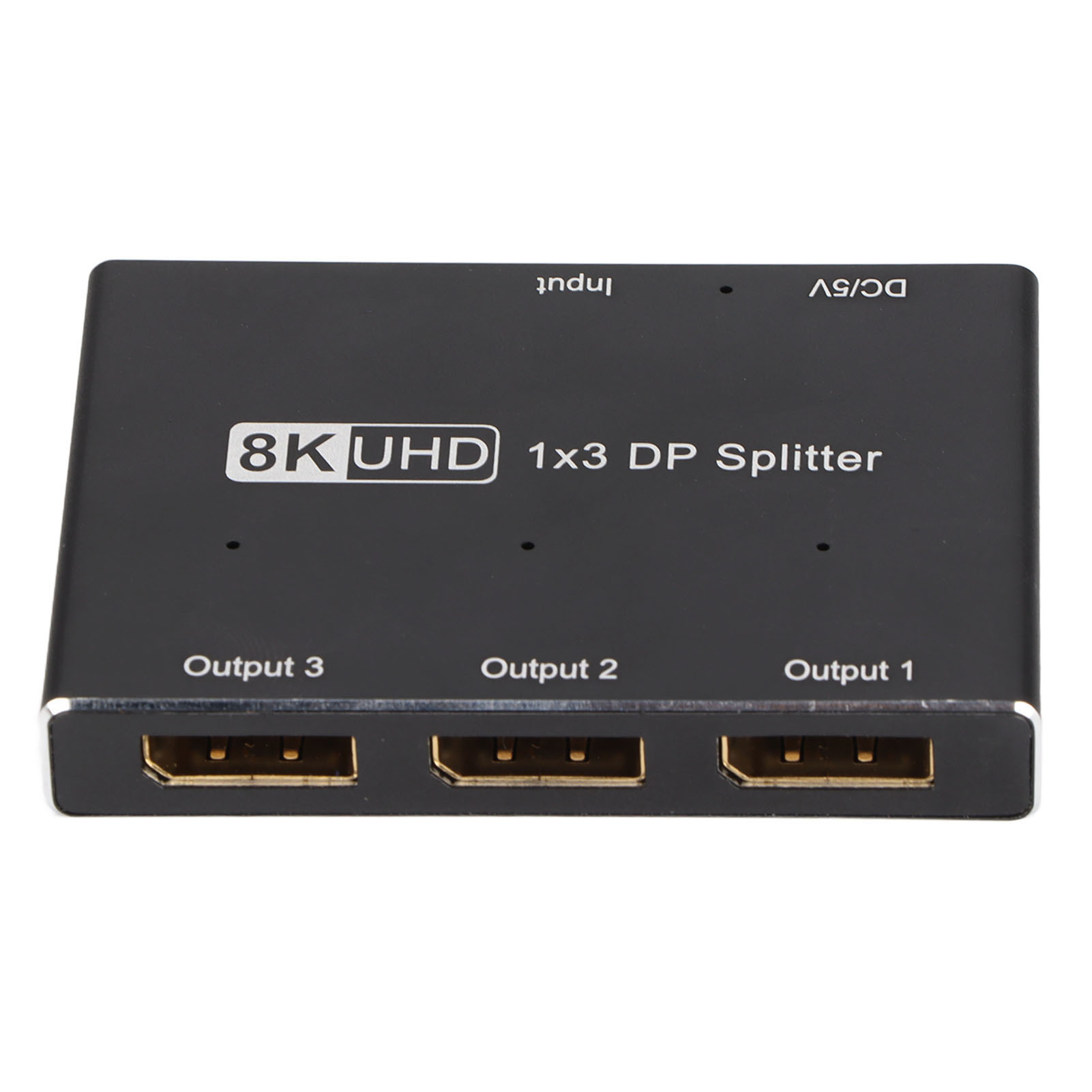 Displayport 1x3 Splitter 8k 30hz 4k 144hz, Triple Mst/sst Hub, 1 Eingang, 3 Dp-ausgänge Für Heimkino, Schule, Hotel