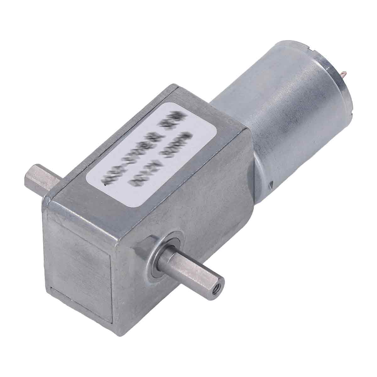 12-v-gleichstrommotor, Ganzmetall, Zweiwellenmotor Mit Schneckengetriebe, Bauart 4632-370, Drehzahlreduzierung 23 U/min
