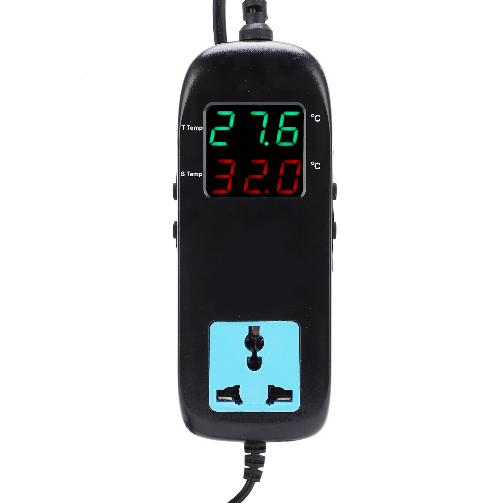 Digitalthermostat Mit Digitalanzeige, Intelligentem Elektronischem Temperaturregler, Europäischem Stecker.