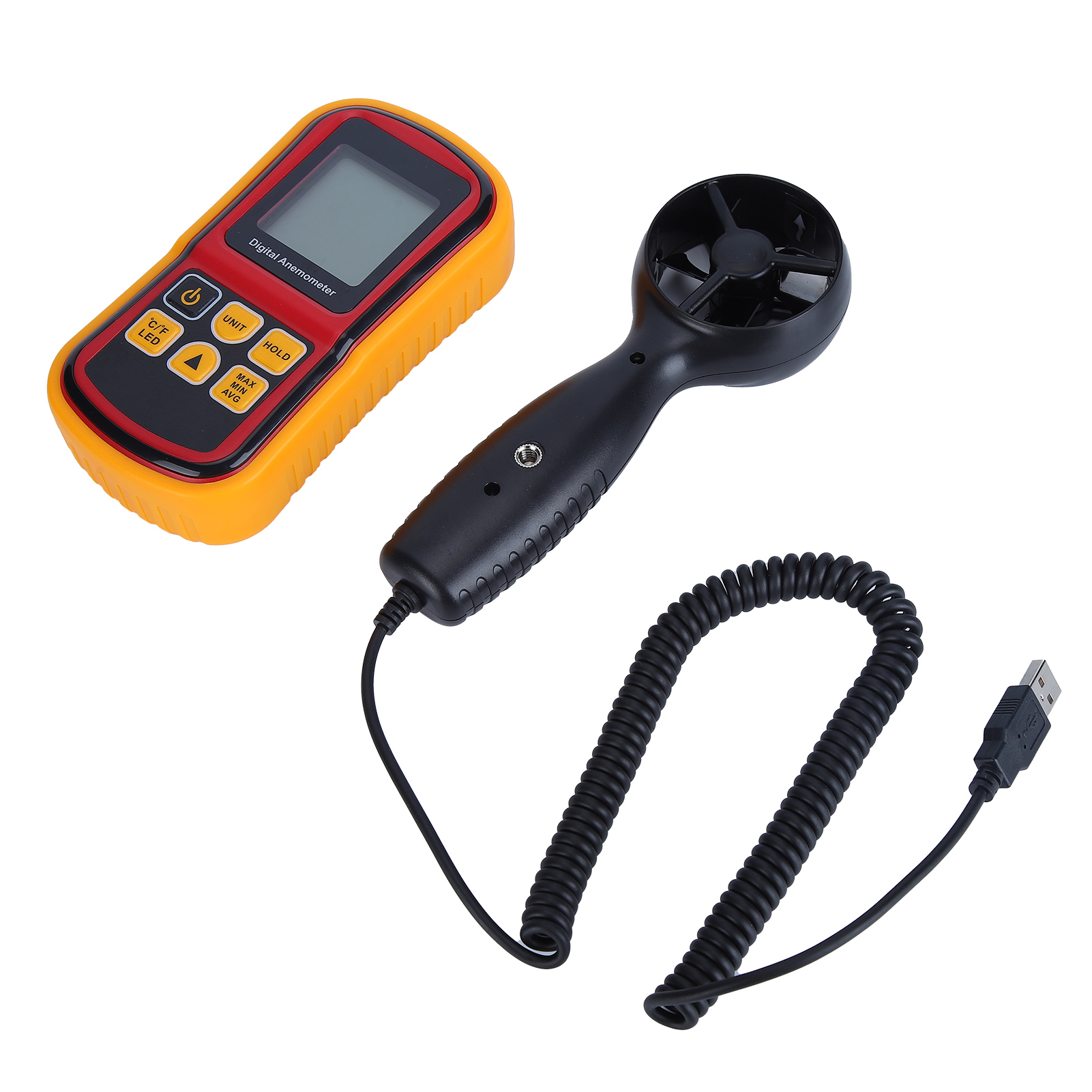 8901 Tragbares Lcd-anemometer, Hochpräzise, Digital, Separate Ausführung, Für Industrielle Anwendungen.