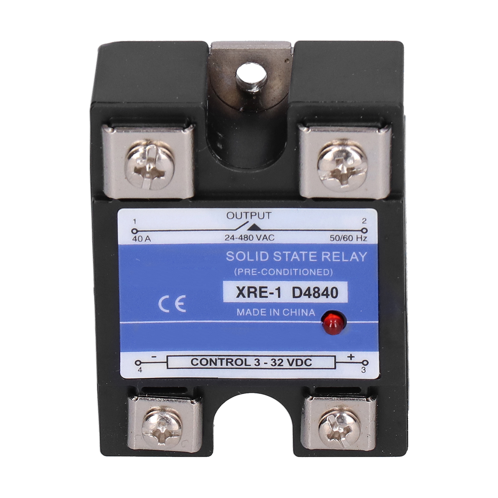 Einphasen-halbleiterrelais Mit Transparentem Kunststoffgehäuse Xre-1 D4840 Elektronische Bauteile