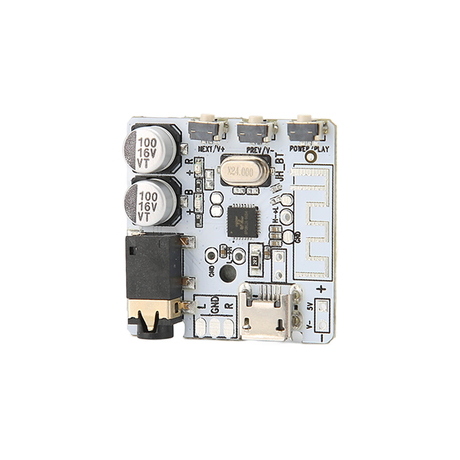 Bluetooth 5.0 Audio-empfängermodul, Drahtloser Stereo-musikverstärker Für Mp3-player (weiß)