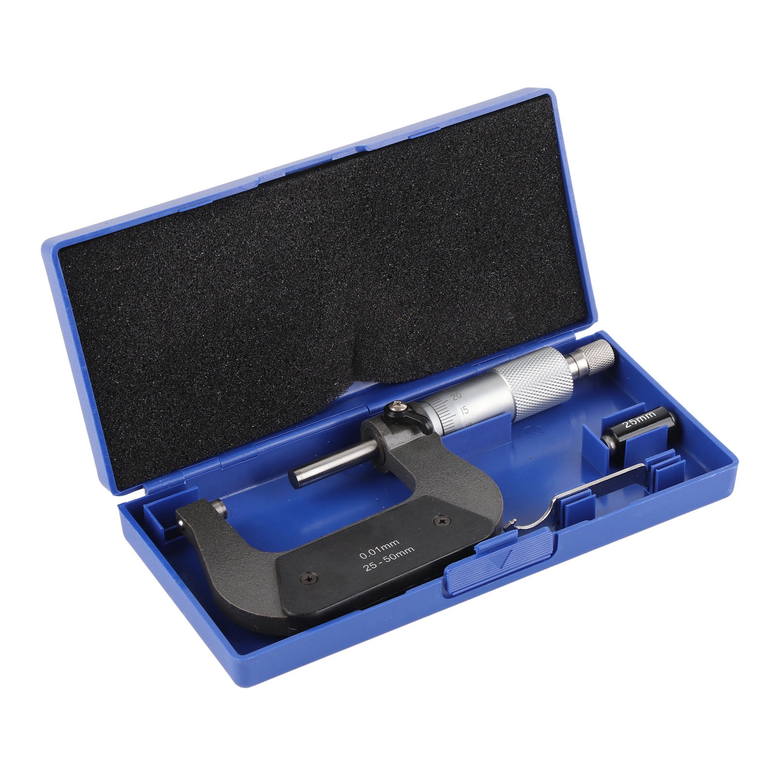 Spiralverriegelungsmikrometer Aus Chrom-vanadium-stahl, Außendurchmesser 25-50 Mm