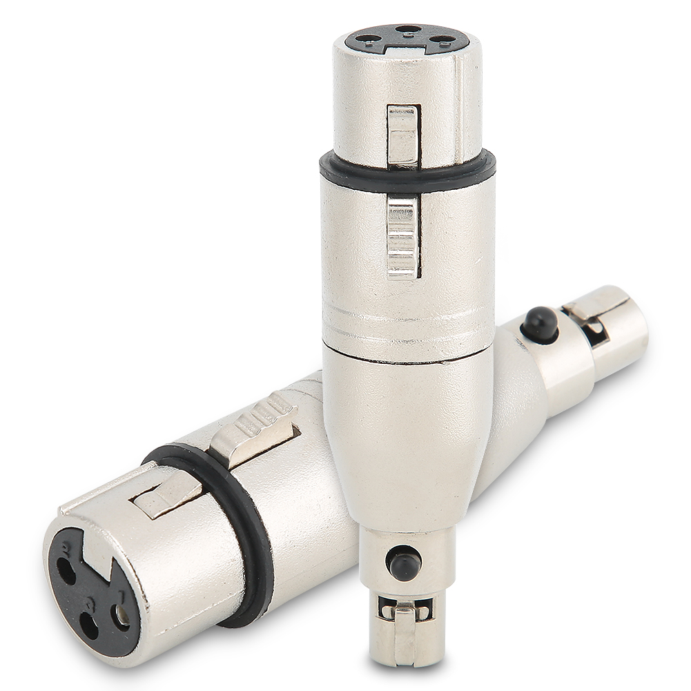 2er-pack Mini-xlr-3-pin-buchse Auf Xlr-3-pin-buchse-audioadapter
