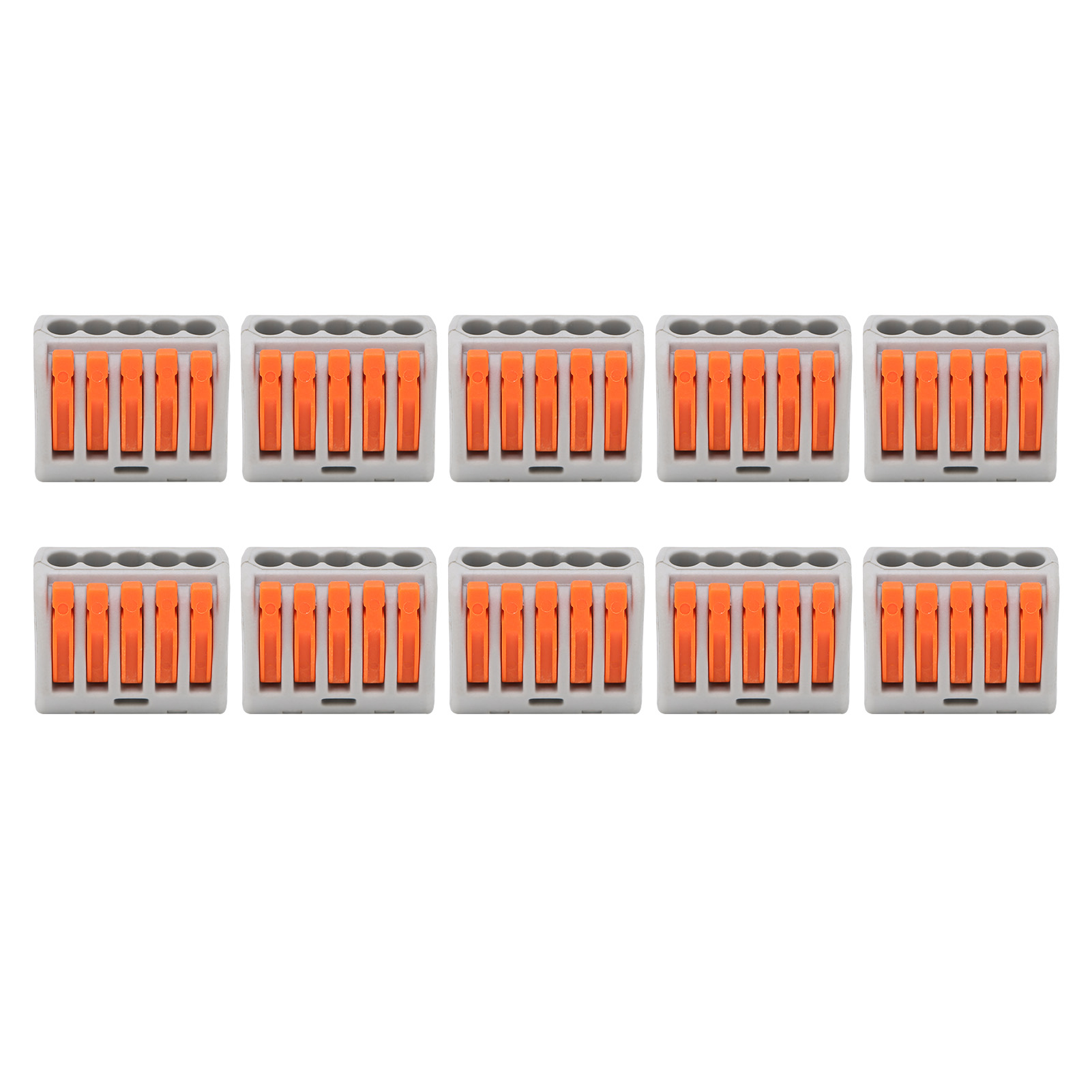 Packung Mit 10 Crimp-kabelschuhen Für Starre Und Flexible Kabel, Schnellverbinder Für Leiterdrähte, Pct215