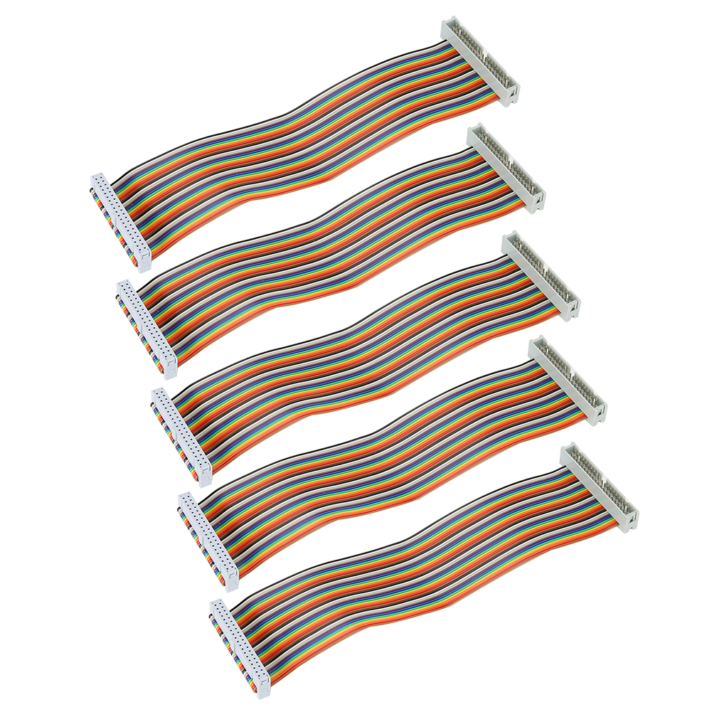 Packung Mit 5 Gpio-kabeln Für Raspberry Pi, 40-polig Stecker-buchse, 20 Cm. Computerzubehör.
