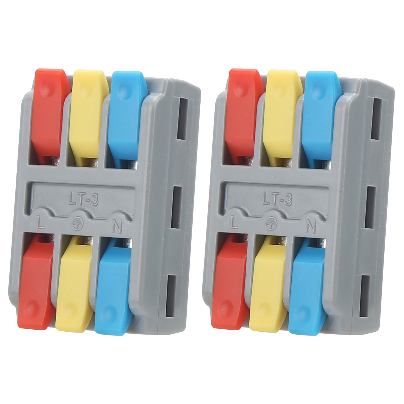 Satz Mit 2 Dreipoligen Schraubklemmen, Lt3 250v Elektrischer Schnellverbinder