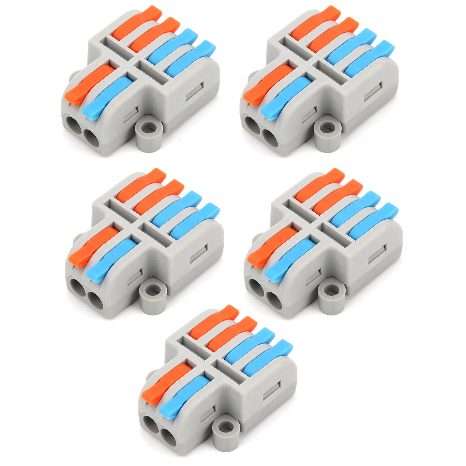 Packung Mit 5 Hebelmutterverbindern, Schnellsortierung, Kompakte Spleißverbindung Für Starre/flexible Kabel 250 V/4 Kv 32apct-42