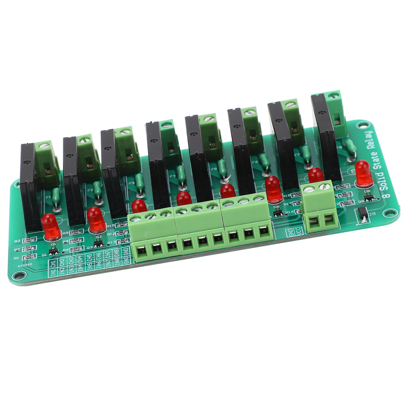 8-kanal-relaismodul, Elektronisches Halbleiterbauteil Mit Widerstandssicherung, 5-v-dc-eingang