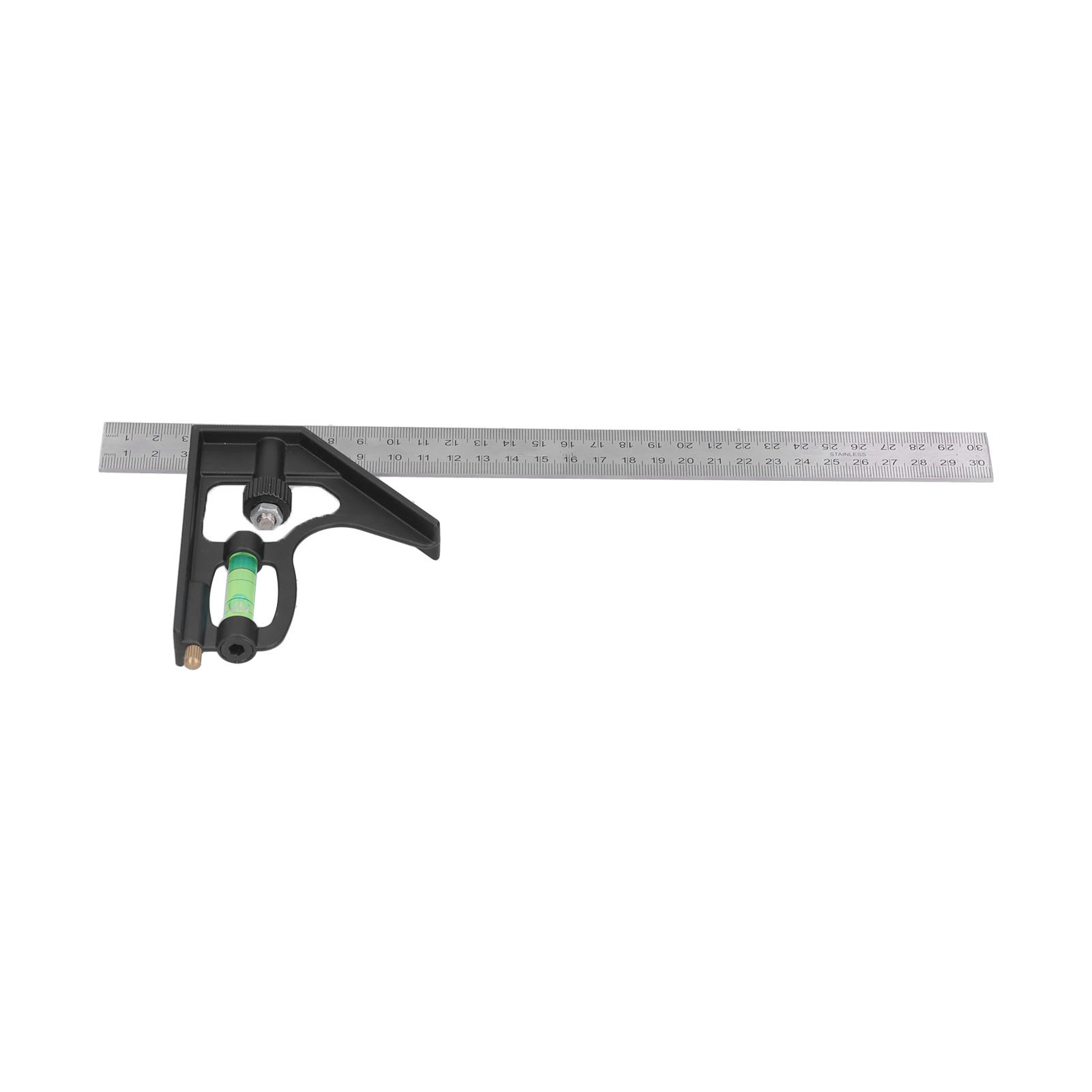 Verstellbarer Kombinationswinkel Aus Aluminiumlegierung Mit Verschiebbarer Skala, Messwerkzeug Für Die Holzbearbeitung, 300 Mm