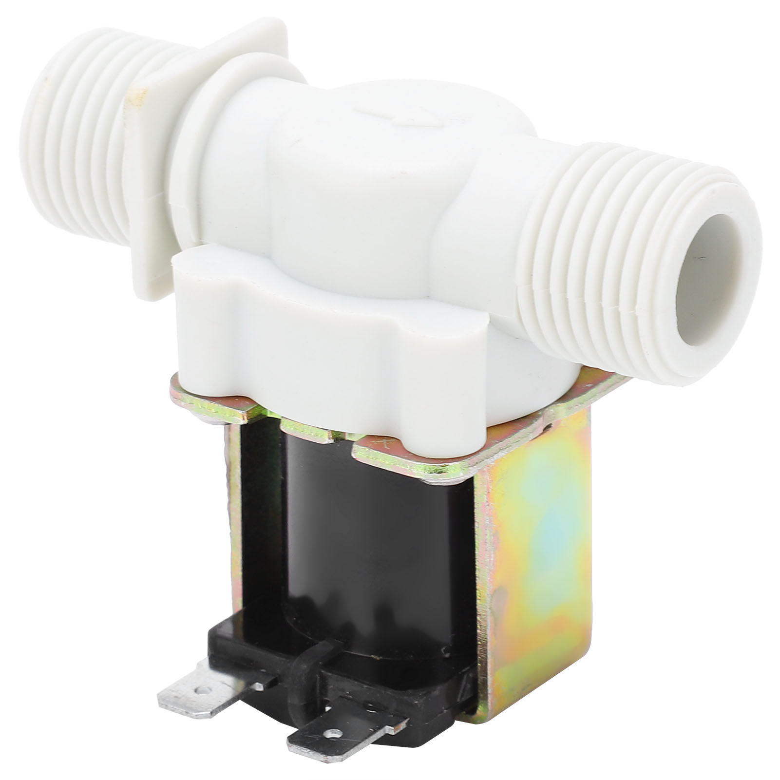 Magnetventil Mit G1/2-gewinde, Normalerweise Geschlossener Einlass, Messing, Nylon, Industrielle Steuerungskomponenten, 24 V Dc