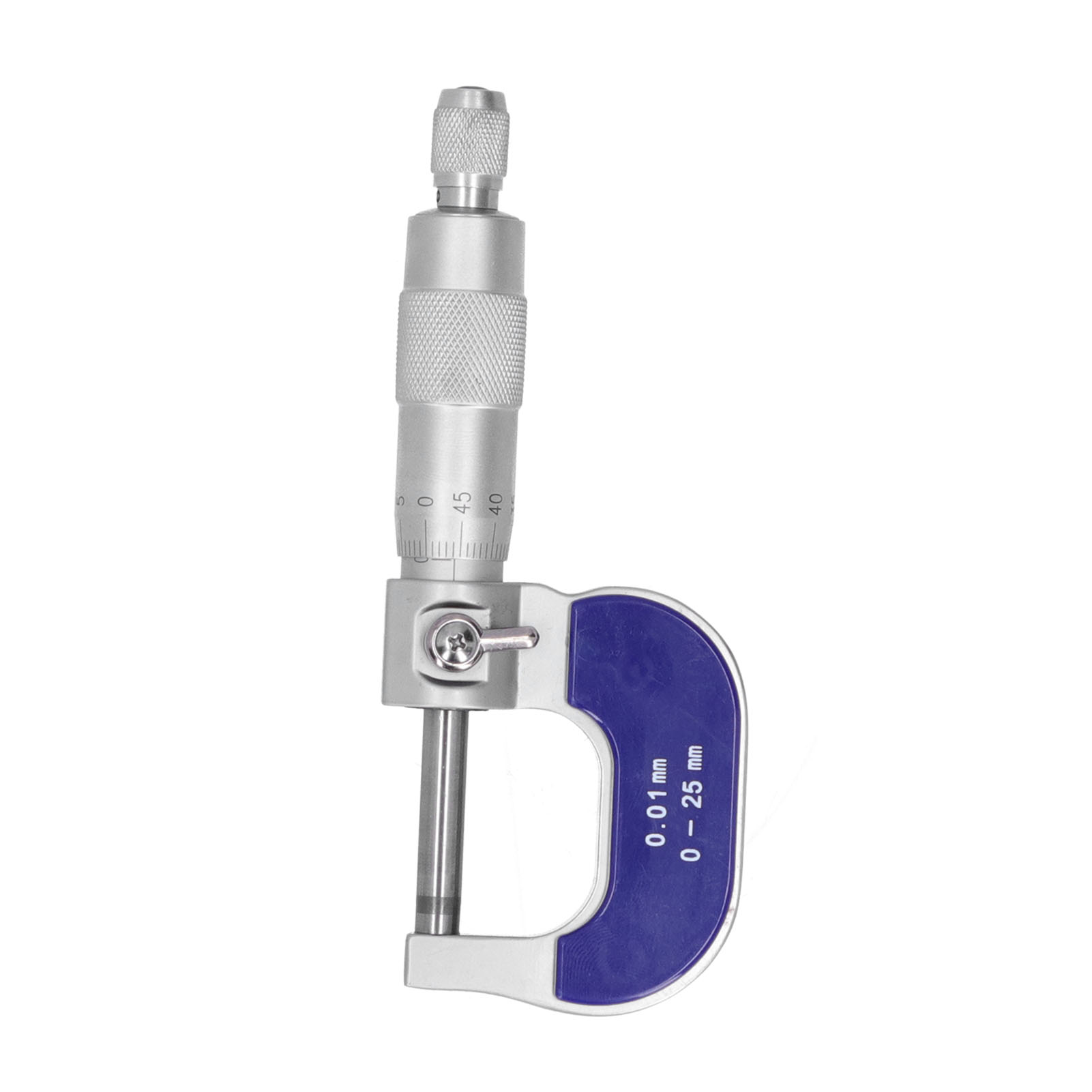 Mikrometer Aus Edelstahl Mit Außendurchmesserskala Und Spiralförmigem Verriegelungsmechanismus, Messinstrument 0-25 Mm