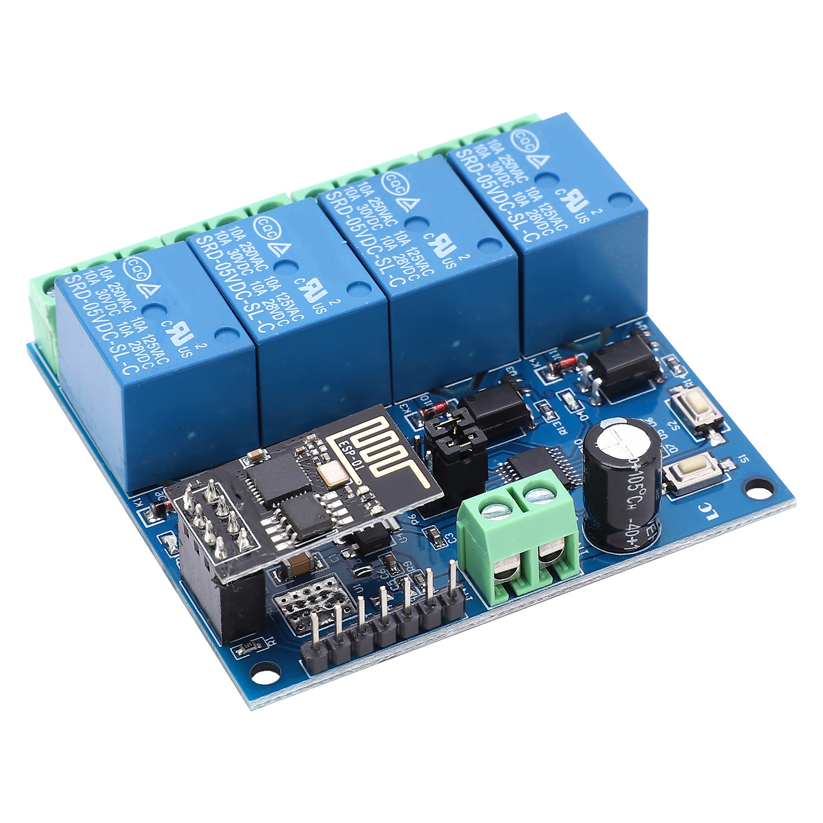 Esp8266 5v 4-kanal-funkrelaismodul Zur Fernsteuerung Über Android-smartphone Und Smart Home