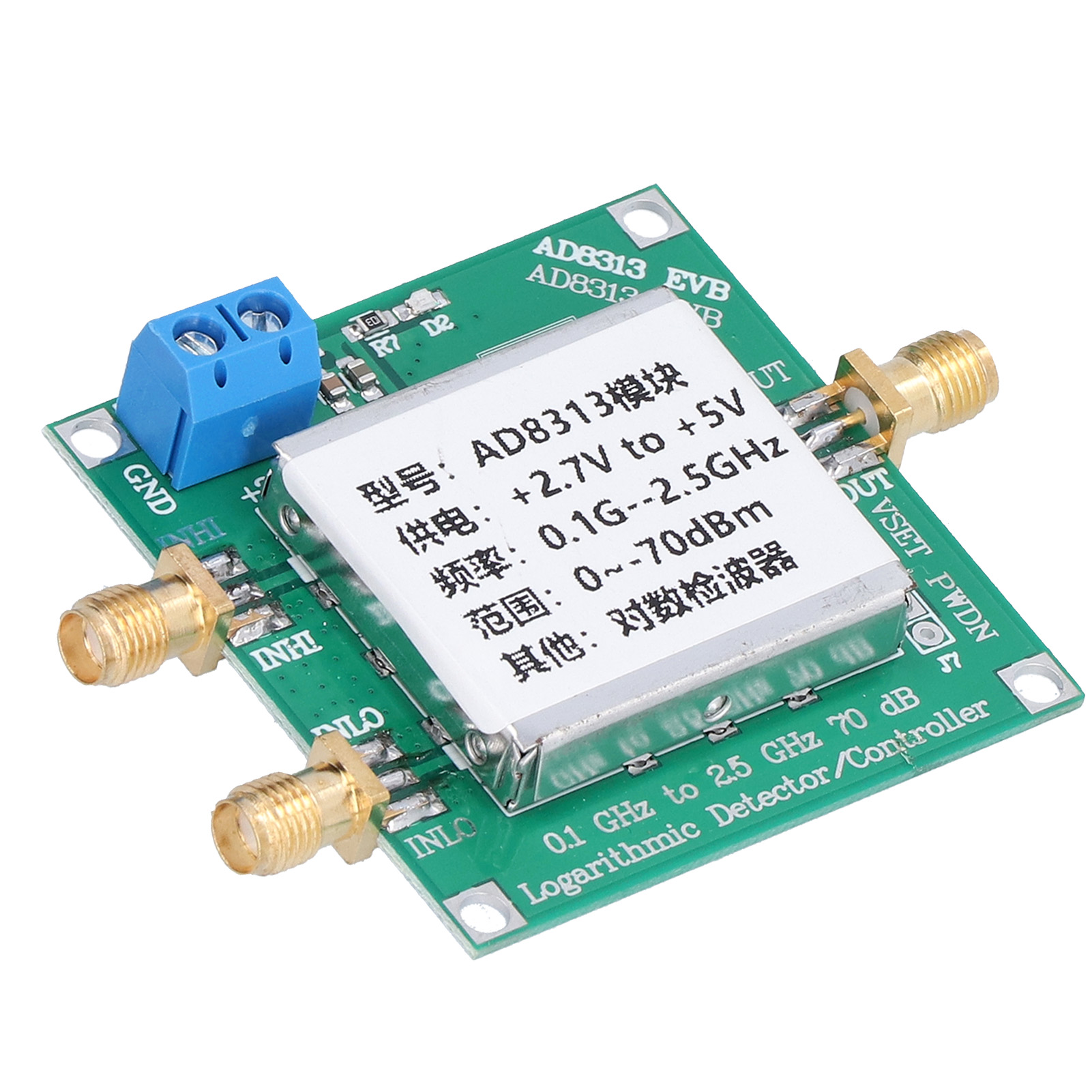 Logarithmisches Messrelais 0,1 Ghz Bis 2,5 Ghz, Digitales Hf-logarithmusmodul, 5-v-gleichstromversorgung