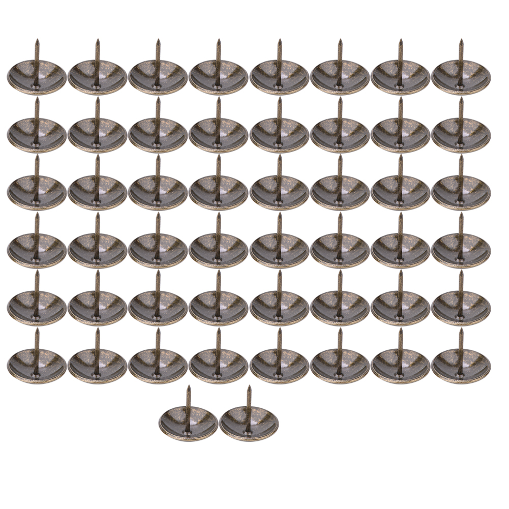 50 Dicke Polsternägel, Stifte, Rundkopfnägel, Dekorative Beschläge (23 X 23 Mm)