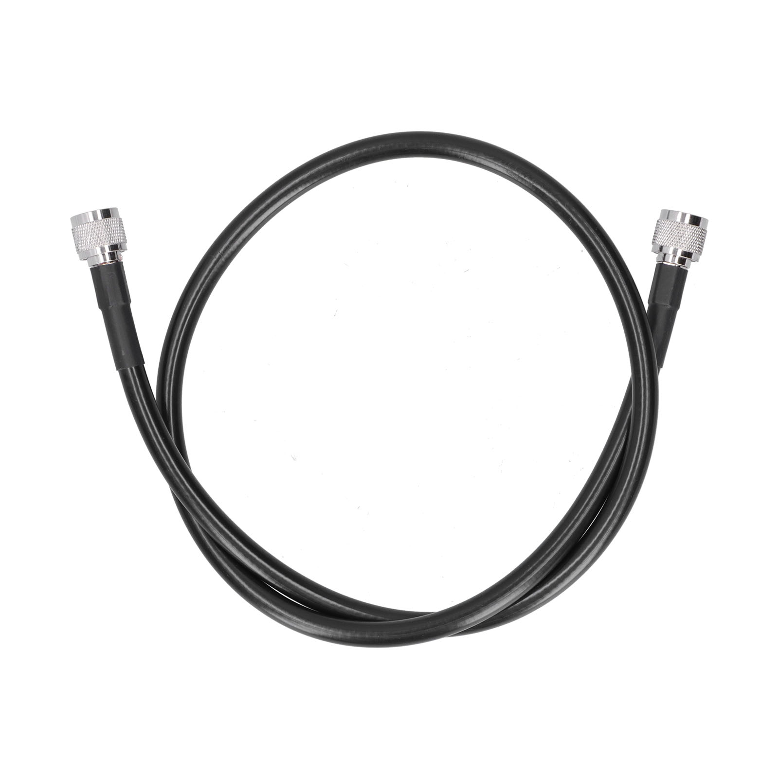 7-adriges Koaxialkabel N-jj, N-stecker (männlich), Konzentrische Verlängerung, 400 Μf Mantel