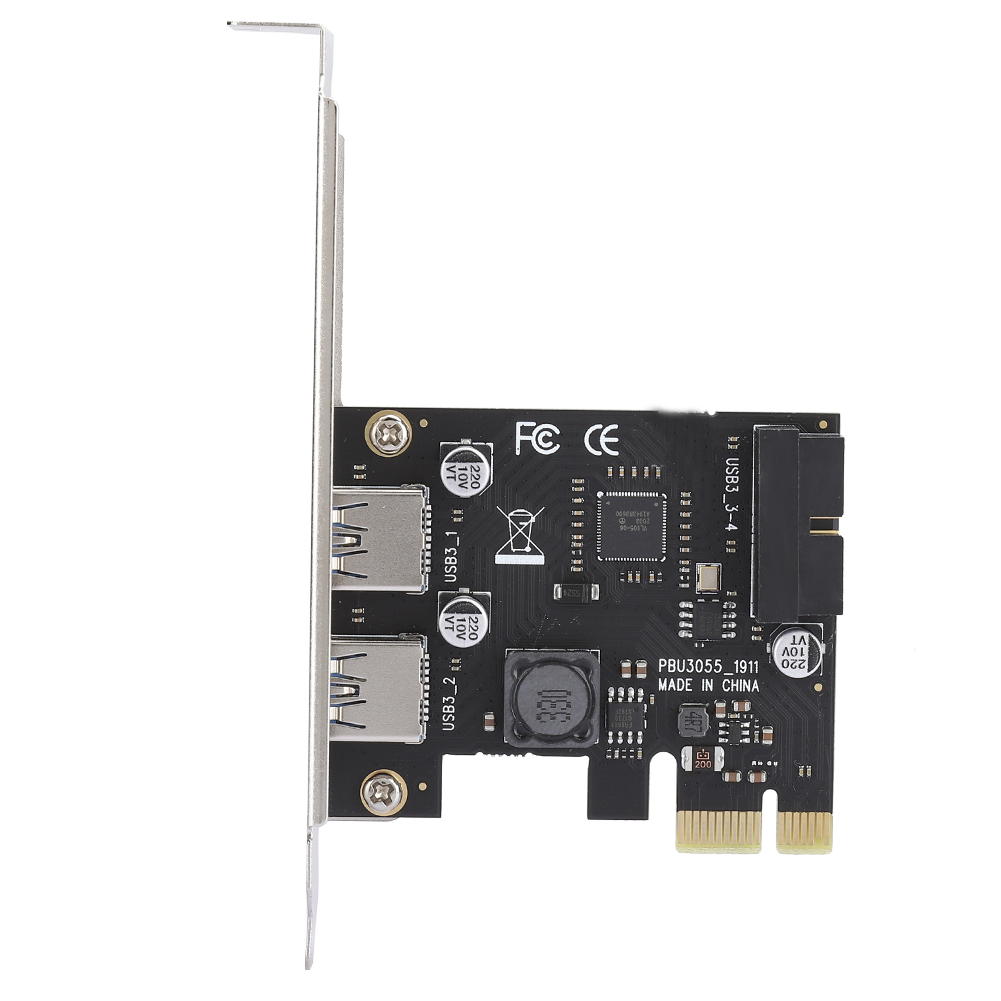 Pci-e-zu-usb-3.0-erweiterungskarte Für Desktop-computer Mit 19/20-poliger Frontschnittstelle