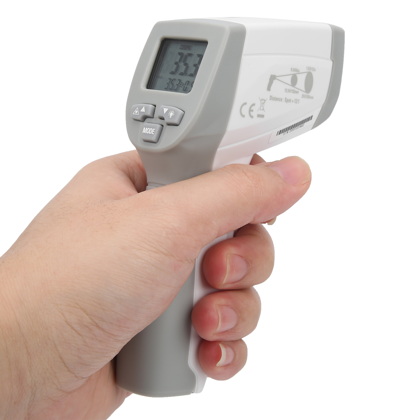 Industrielles Infrarot-thermometer Nh-828 -50-500 °c, Digitales Lcd-display, Berührungslos