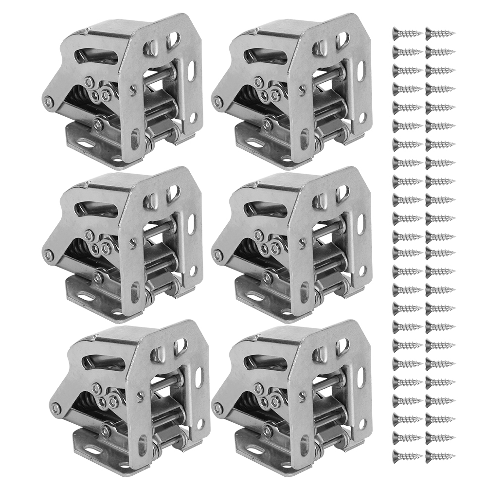 Set Mit 6 Scharnieren Für Schränke Mit Soft-close-mechanismus Und Befestigungsloch Kostenlose Scharniere Für Schranktüren Bürobeschläge Aus Eisen Und Stahl