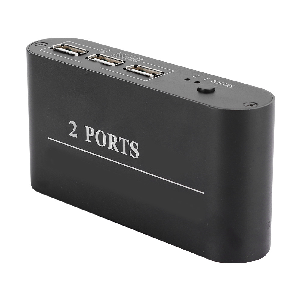 Kompakter Hdmi-switch Mit 2 Eingängen/1 Ausgang/2 4k-anschlüssen Für Tastatur/maus/drucker/usb-video