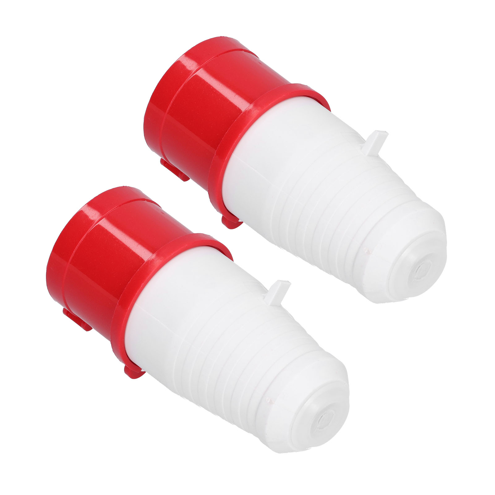 Packung Mit 2 Dreiphasigen, 4-poligen, Wasserdichten, Runden Industriesteckdosen, 3p+e, Ip44, 380 V/415 V, 16 A