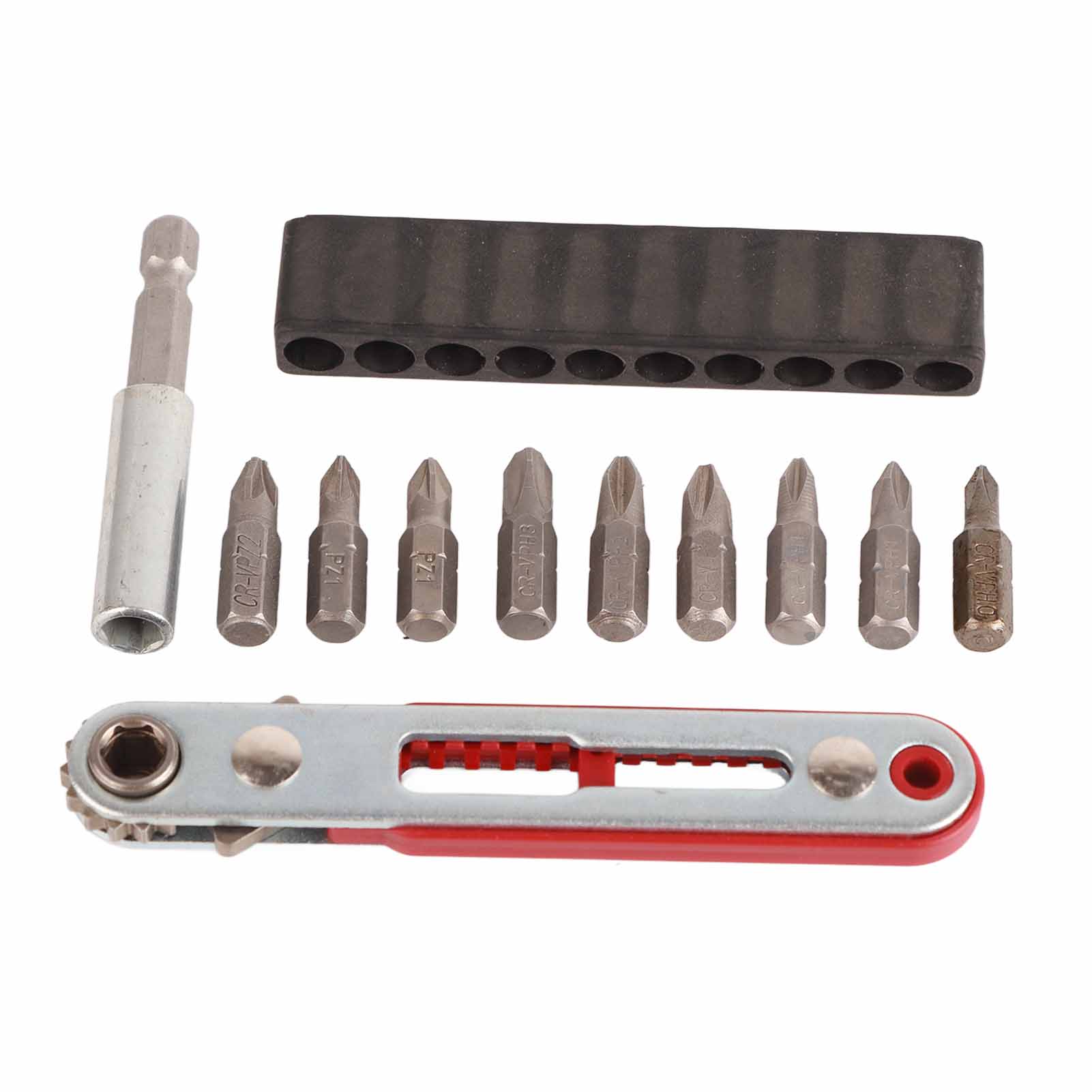 Ratschenschlüssel-bit-set, 2-fach Verstellbarer Schraubenschlüssel Mit Verlängerung Und 1/4"-schraubendreherbits