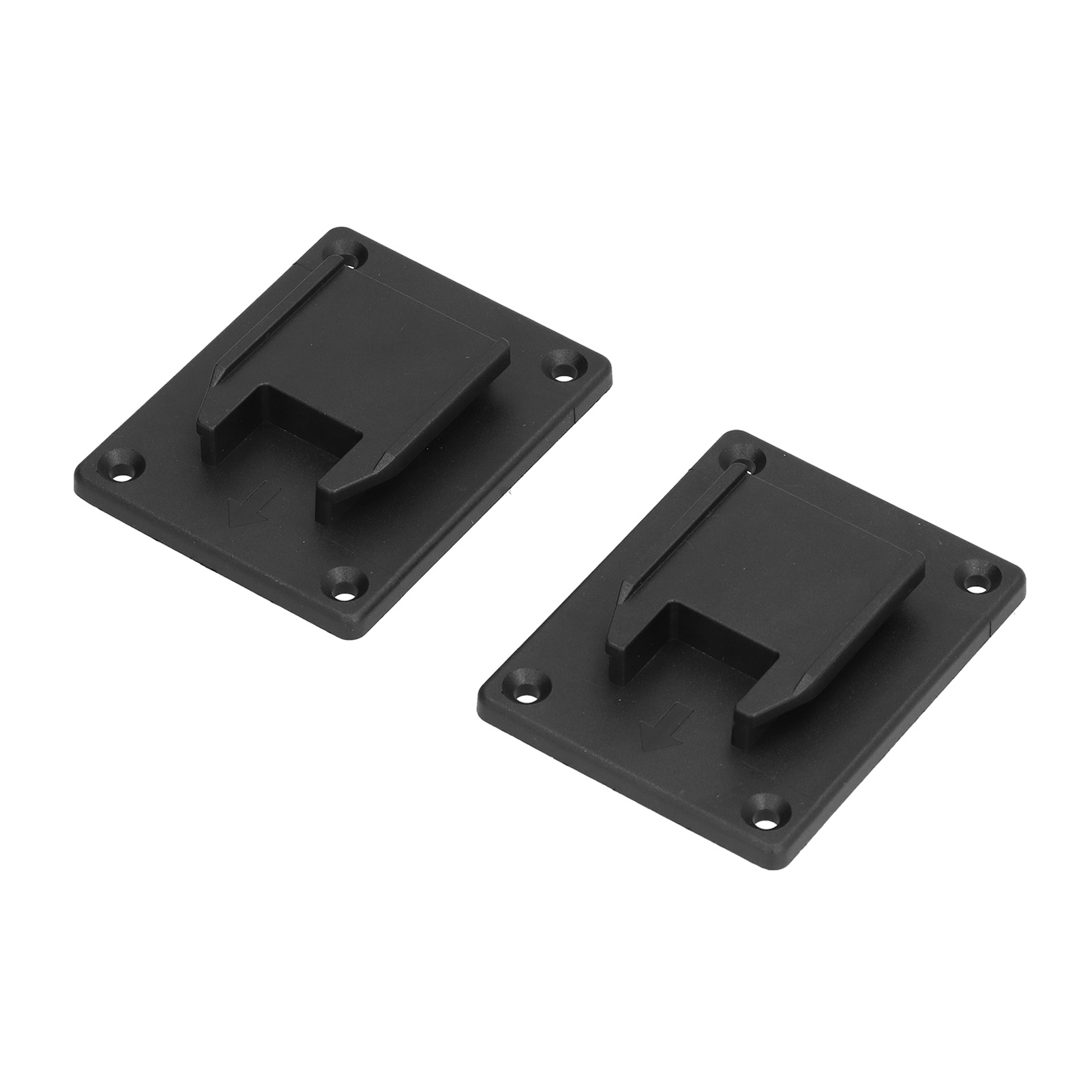 Set Mit 2 Montagehalterungen Für Milwaukee M18 18v Akku, Mit Befestigungsschlaufe Und Befestigungslöchern