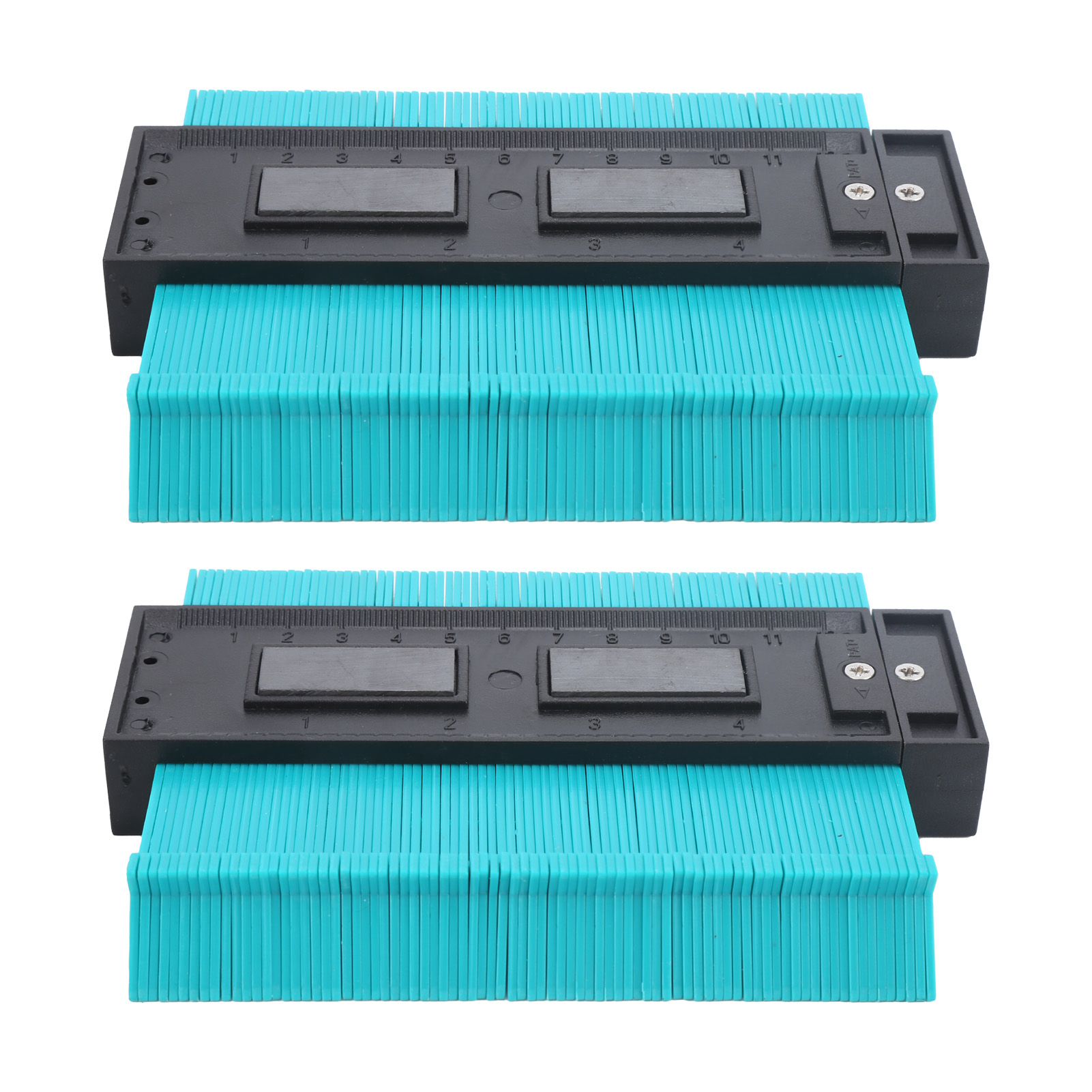 Set Mit 2 Konturenlehren À 12,7 Cm (5 Zoll) – Hochpräzises Messwerkzeug Für Unregelmäßige Formen – Holzbearbeitungslineal