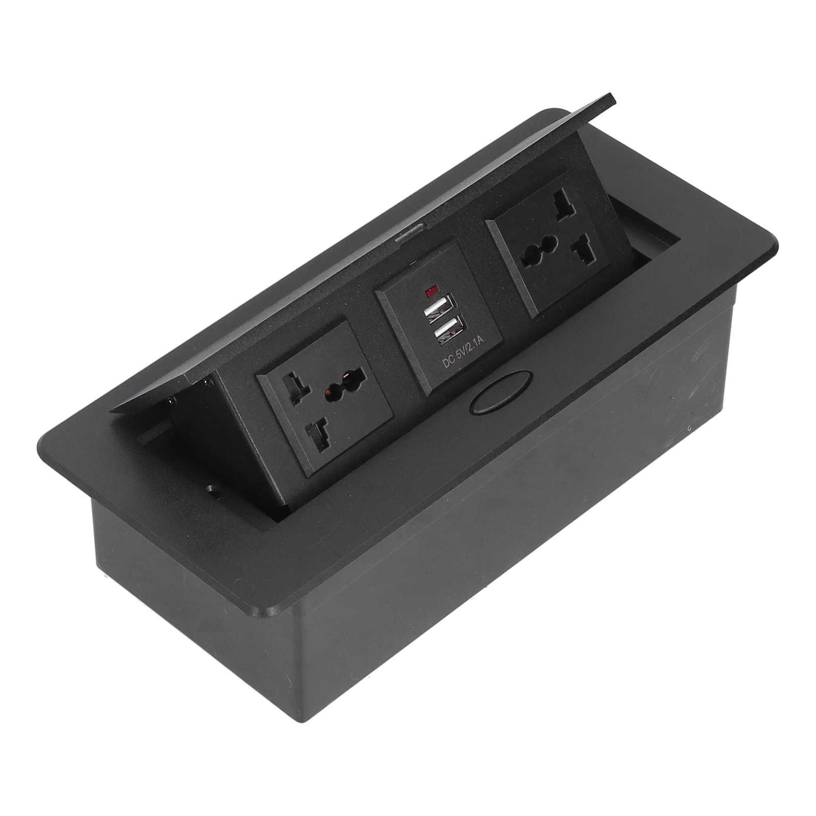 Ausziehbare Tischsteckdosenleiste Mit Zwei Usb-anschlüssen, 250-v-j29-anschlussdose Für Das Homeoffice