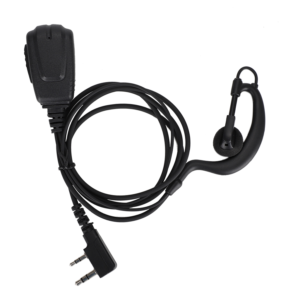 Headset Mit 2-poligem K-stecker Und Großer Ptt-taste Für Walkie-talkie Und Funkgerät
