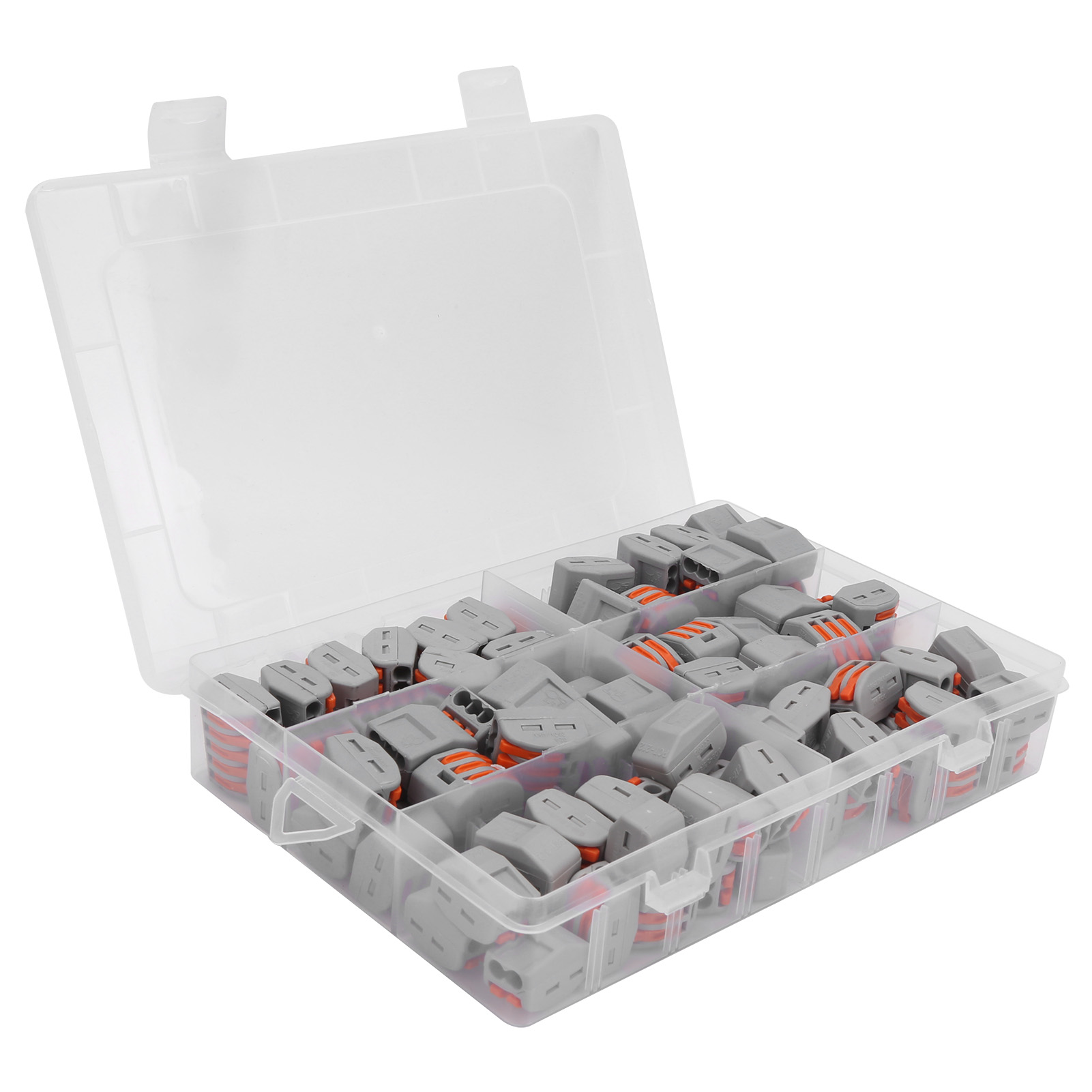 100 Elektrische Crimpverbinder Pct212/213/215, Drucktyp, Aus Kunststoff Und Messing.