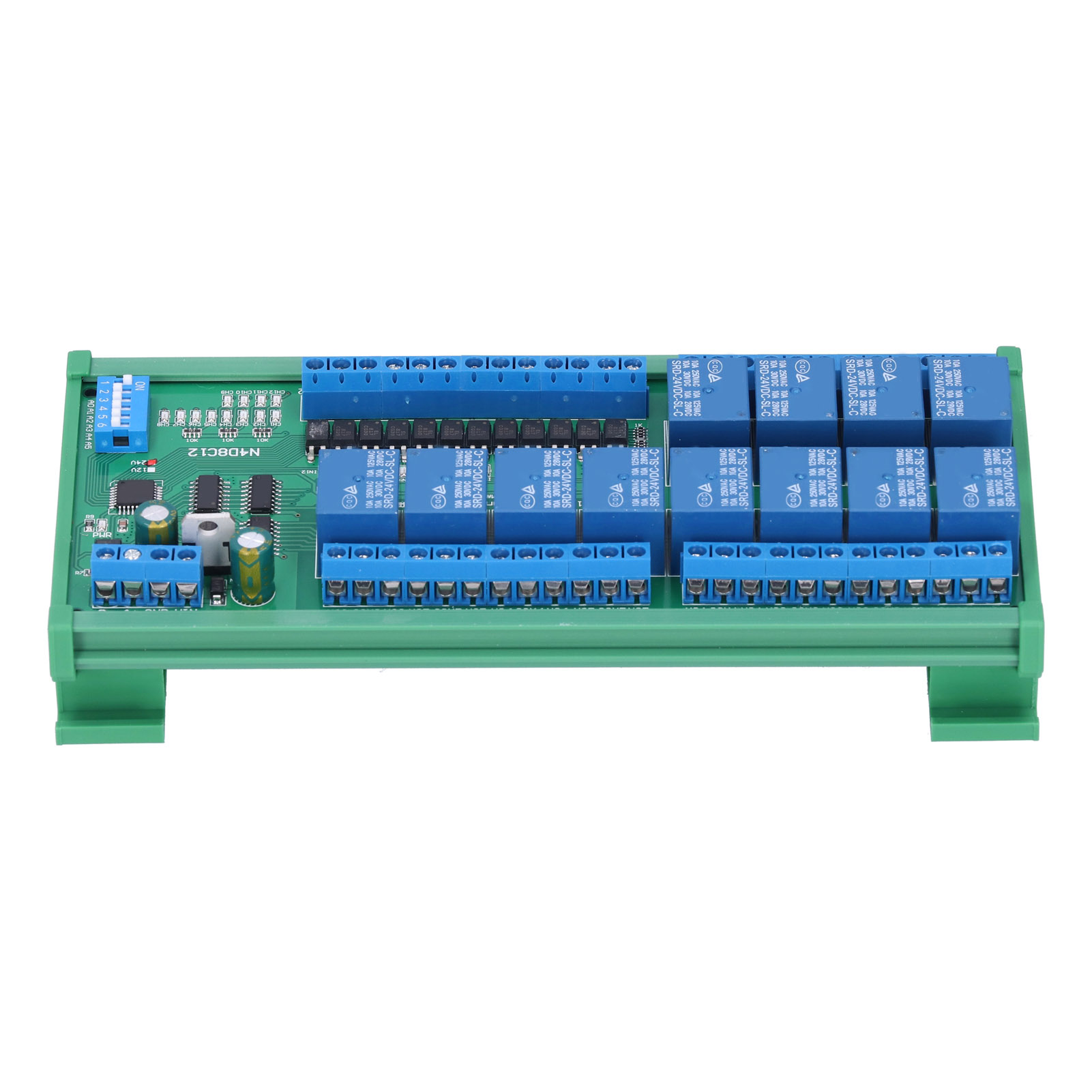 Rs485-relaismodul Mit 12 Eingängen/12 Ausgängen, Elektronisches Bauteil Mit Din-schiene N4d8c12 24v
