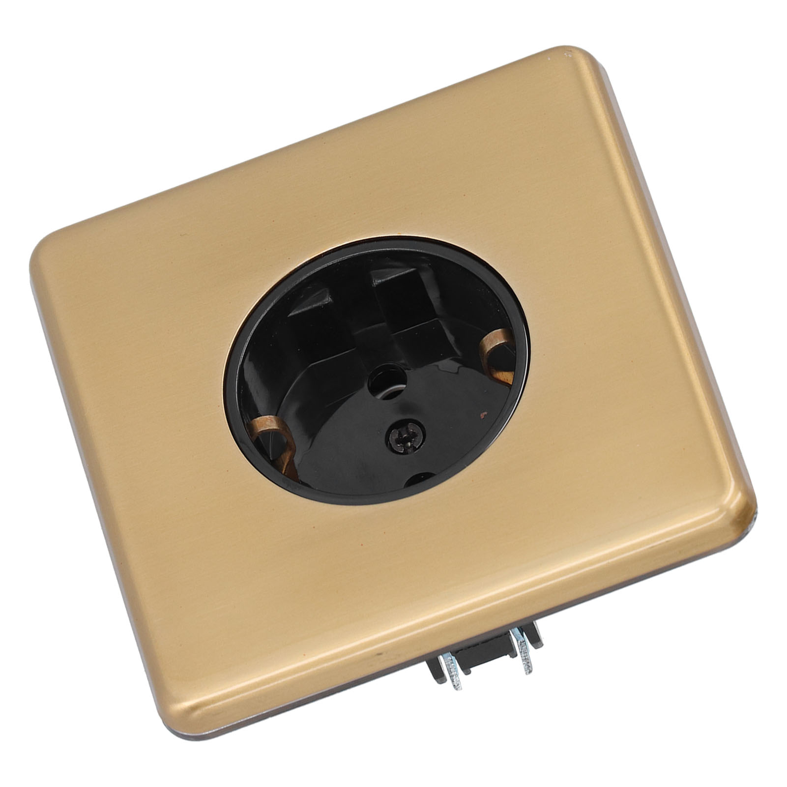 Elektrische Wandsteckdose, Edelstahlblende, Deutsche Norm, Stromzubehör, 16 A, 250 V