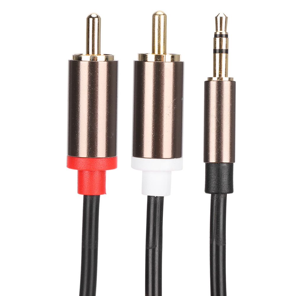 Audiokabel Für Lautsprecher, Computer, Subwoofer Und Telefonzubehör 2-in-1, 3,5-mm-klinkenstecker Auf 2 Cinch-stecker, 3 Meter