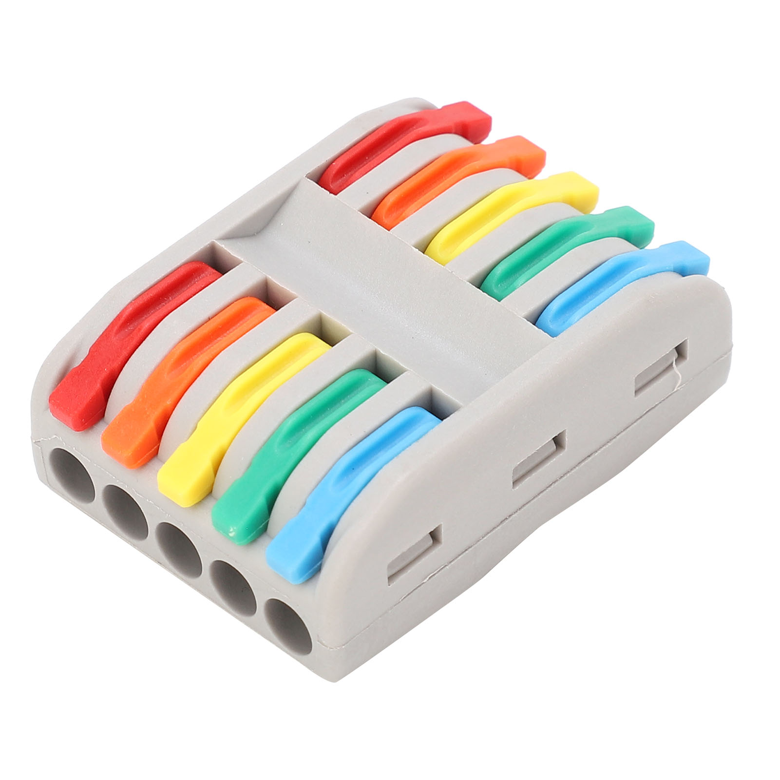 Packung Mit 5 Spl-crimpklemmen Für Starre Und Flexible Kabel, Schnellverbinder, Mehrfarbig Spl-5