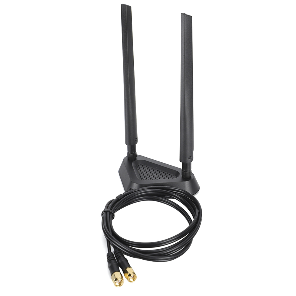 Hochleistungsfähige Omnidirektionale 2,4-ghz-/5-ghz-dualband-sma-6-db-antenne Mit Externem Dreieckigem Sockel