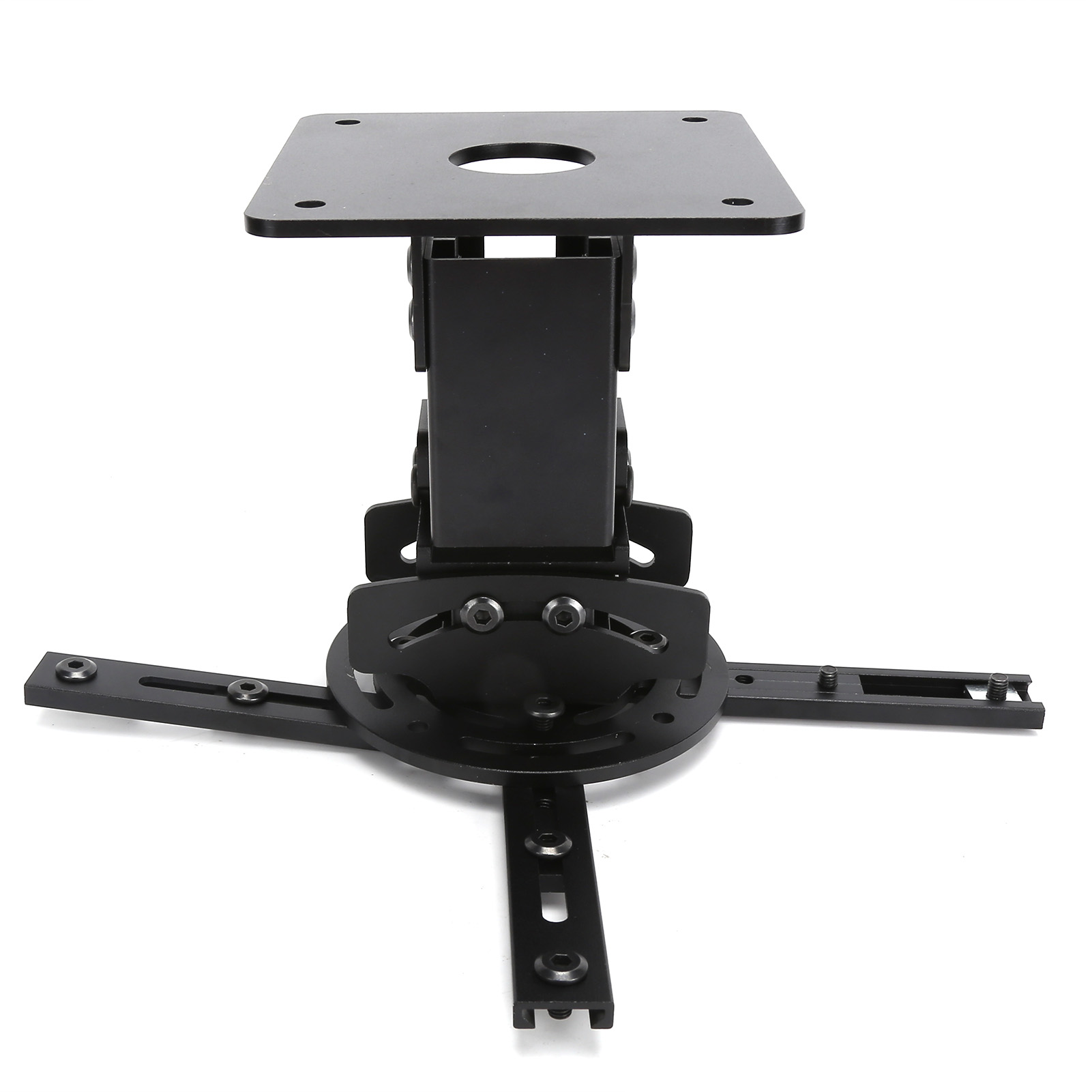 Deckenhalterung Aus Aluminiumlegierung Für Projektoren Mit 360°-drehung Und 4 Verstellbaren Armen