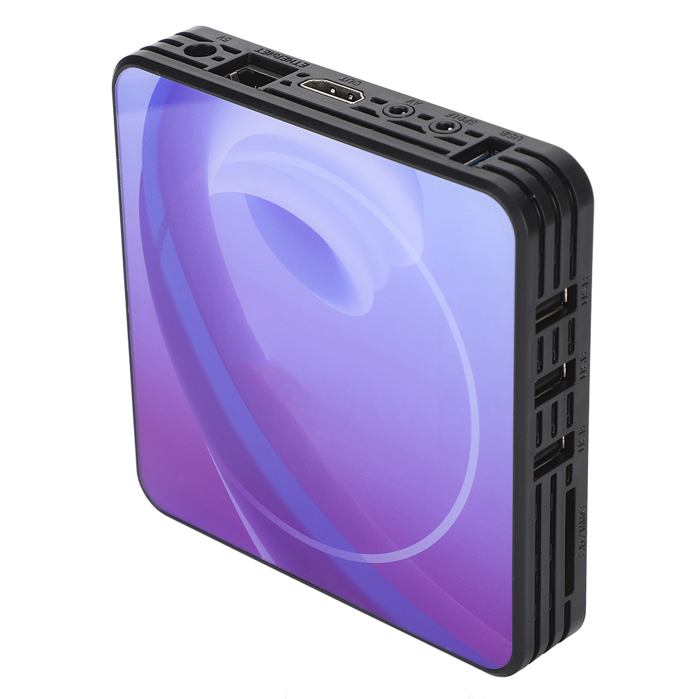 H10 Internet-tv-box Mit Farbdruck, Stabiler 6k-bildqualität, Kompatibel Mit Allwinner H6 100-240v2+16, Eu-stecker.