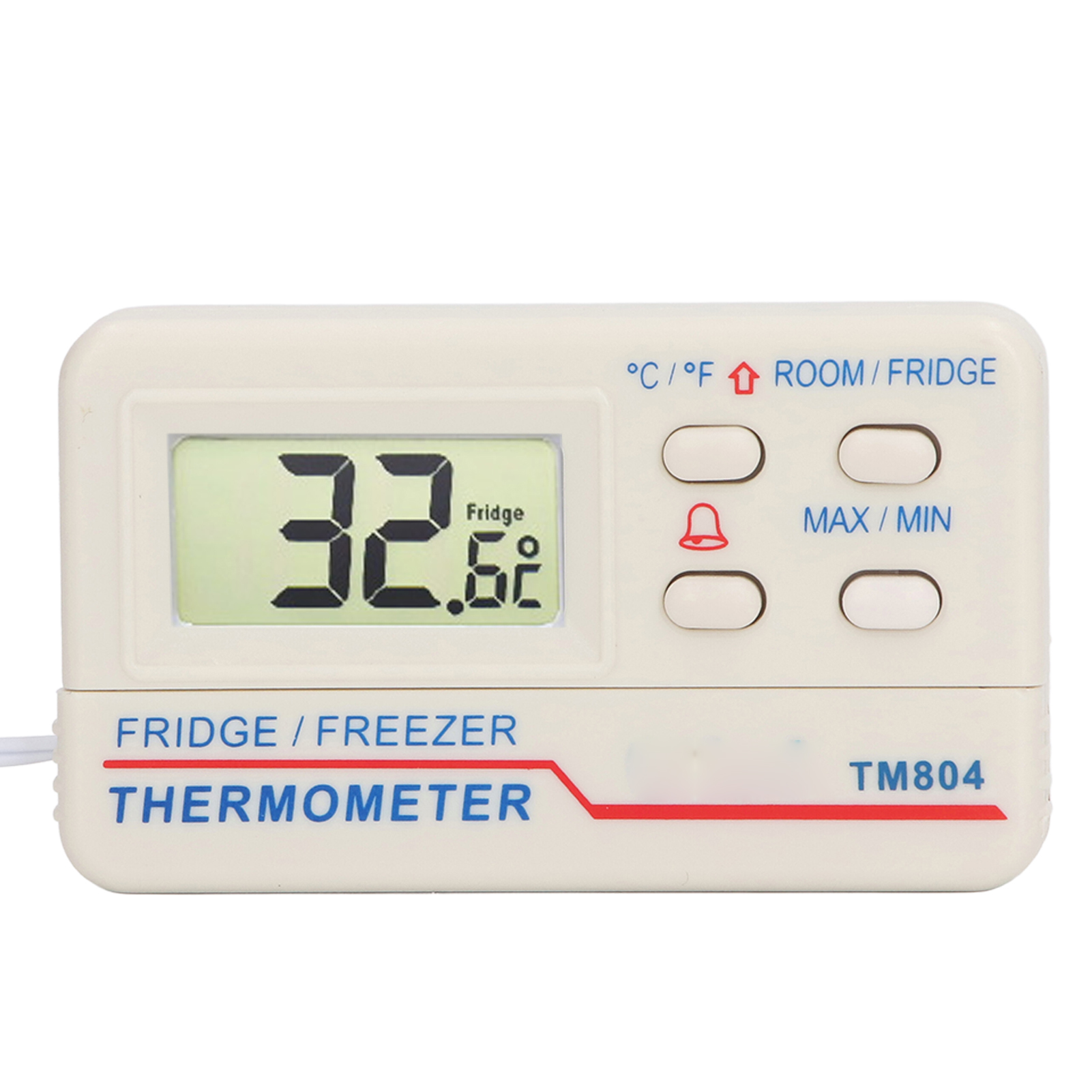 Digitales Kühl-/gefrierschrankthermometer Mit Alarmfunktion, Magnetischer Rückseite, Innenbereich: -10 °c Bis 50 °c, Außenbereich: -50 °c Bis 70 °c.
