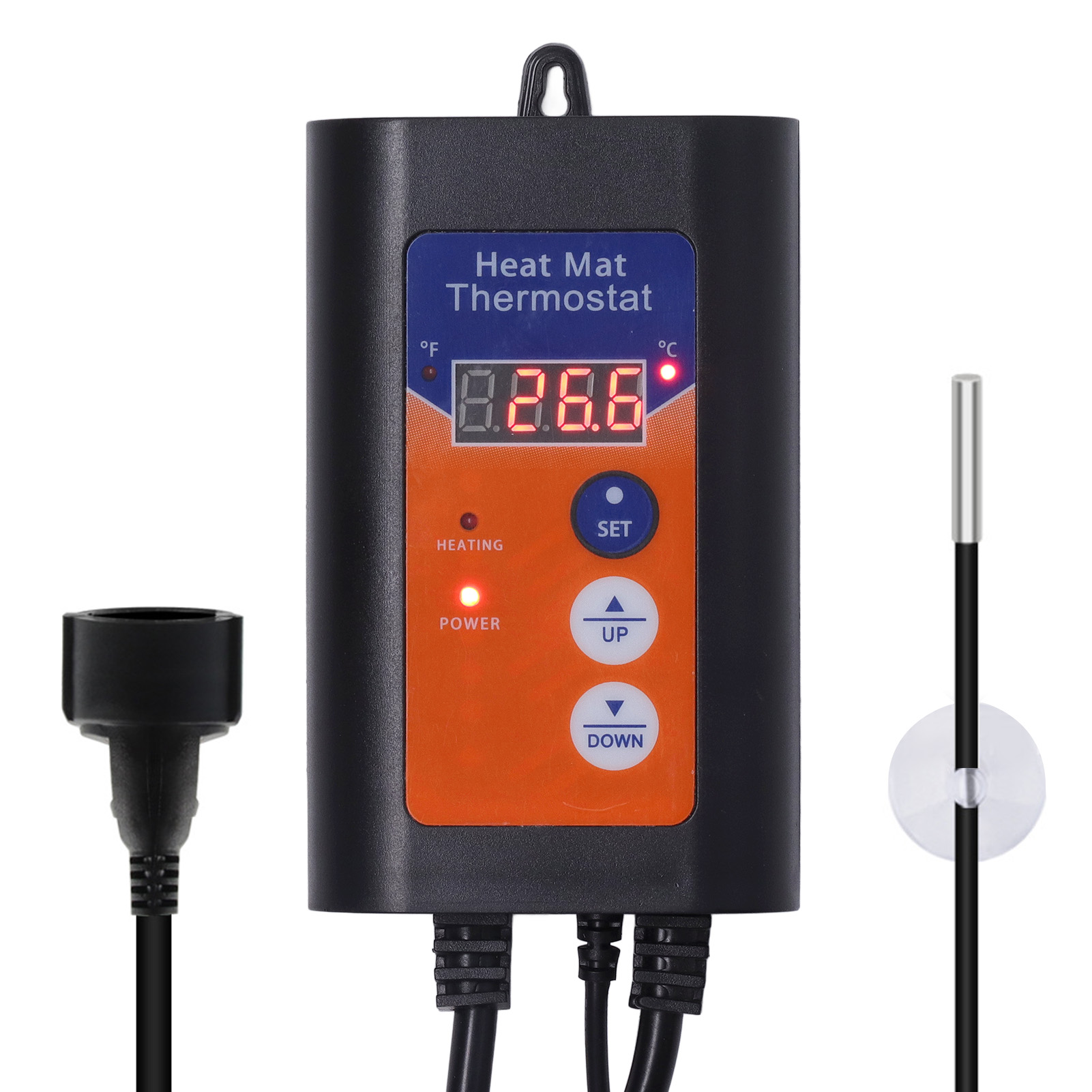 Heizmatte Mit Led-thermostat 1000 W, Digitale Temperaturanzeige (fahrenheit/celsius), Ideal Für Die Keimung Von Saatgut, Eu-stecker 230 V.