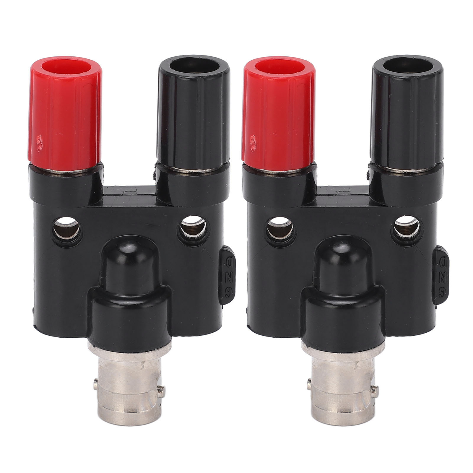 Hf-koaxial-splitter-adapter Mit 2 Bnc-buchsen Auf Zwei 4-mm-bananenstecker