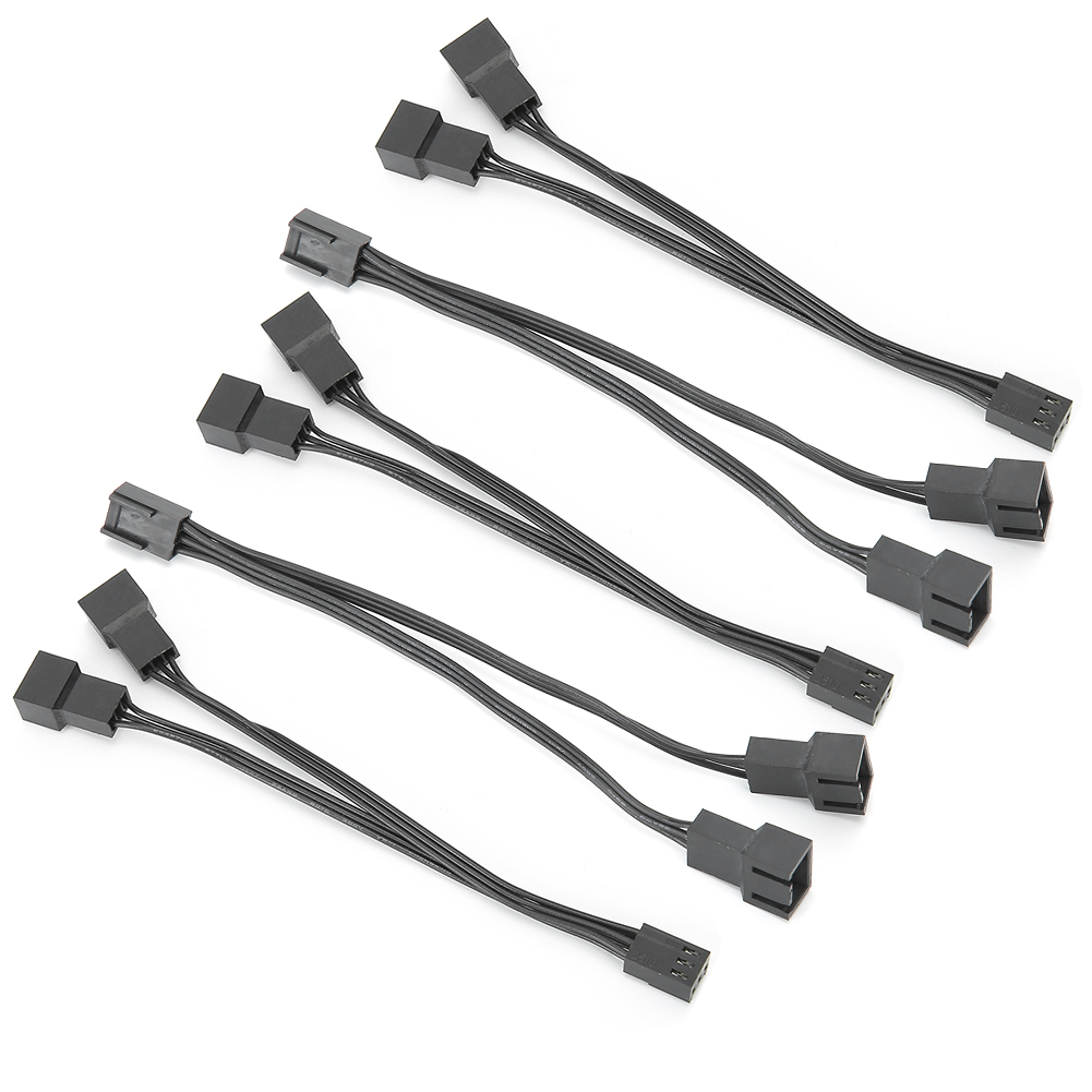 Lüfterverteilerkabel (5 Stück) 1 Auf 2, 3-pin-konverter, Stromverlängerung