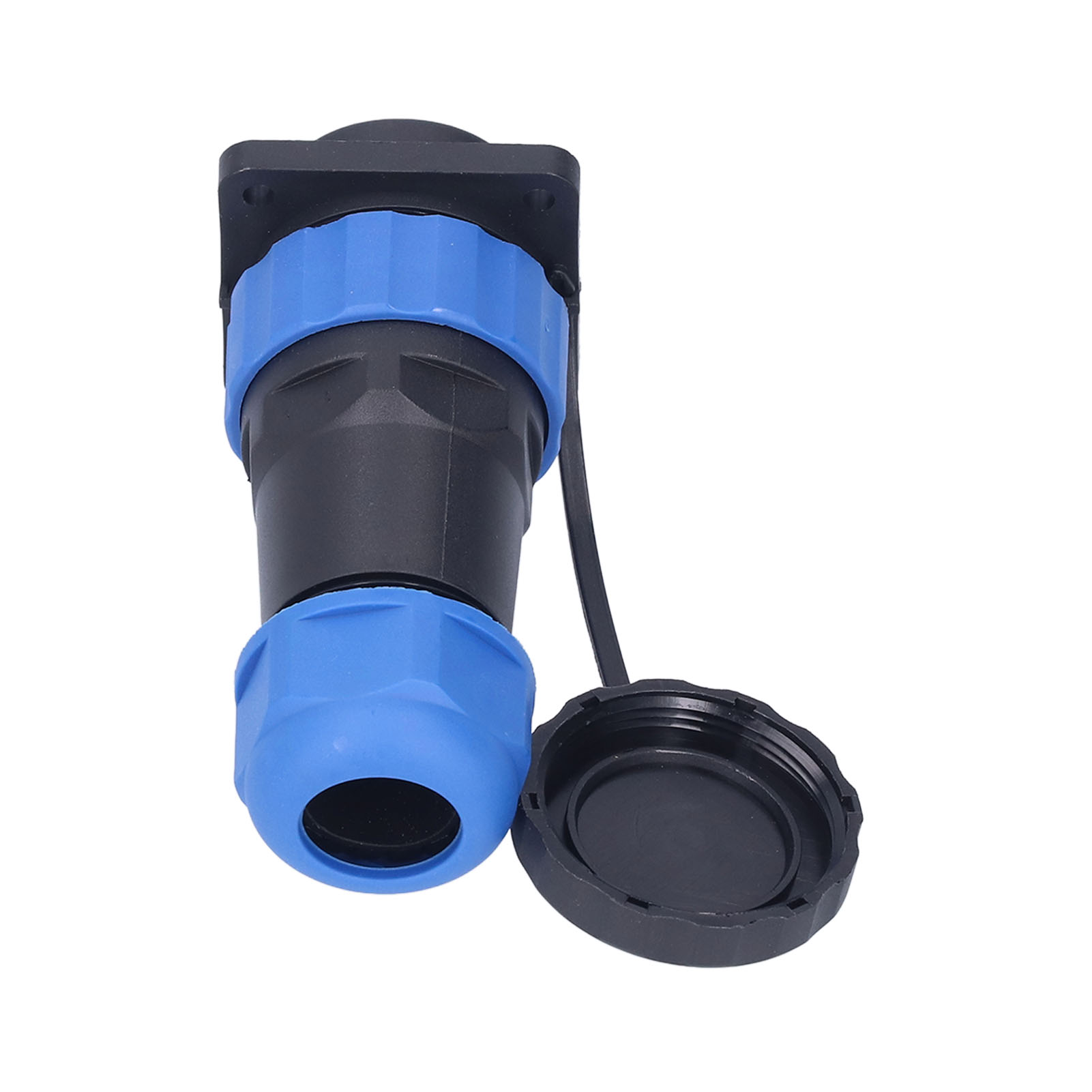 Wasserdichter Vierkantflanschverbinder, 4 Löcher, Für Luftfahrtstromkabel, 250 V Ac, 5 A, Sp2824-pins