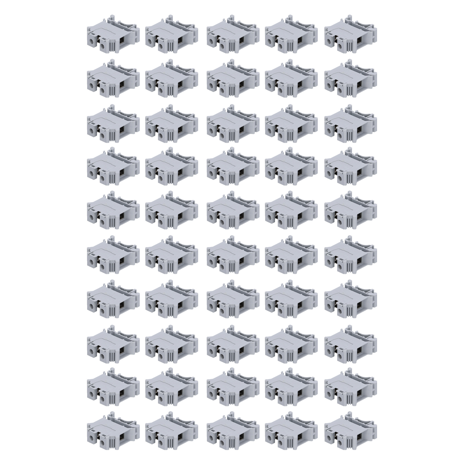 Satz Mit 50 Din-schienen-klemmenblöcken, Professionelle Kombinationsklemmen Aus Kupfer, 25 Mm, 800 V, Uk25n
