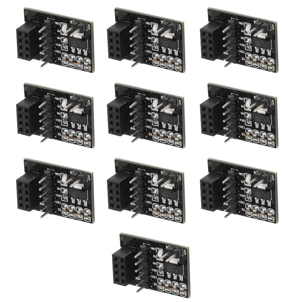 Packung Mit 10 Nrf24l01+ 8-pin 3,3v Funkmodulen Mit Pinbelegungs-adapter