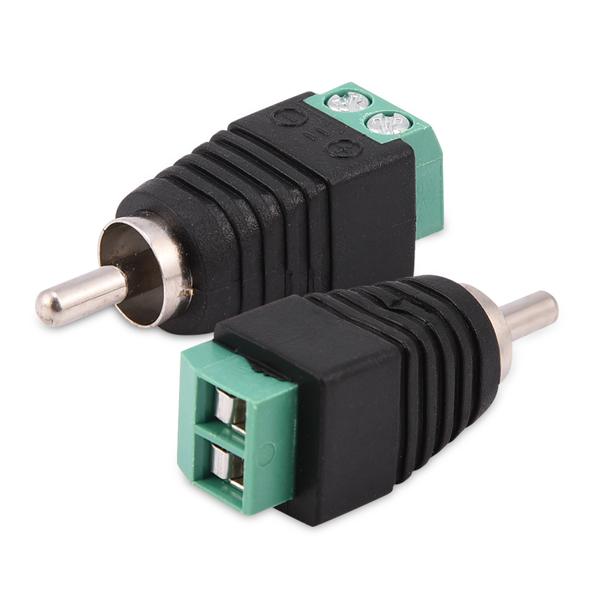 15 Rca-stecker Auf Av-schraubklemmen-adapter Für Audio/video